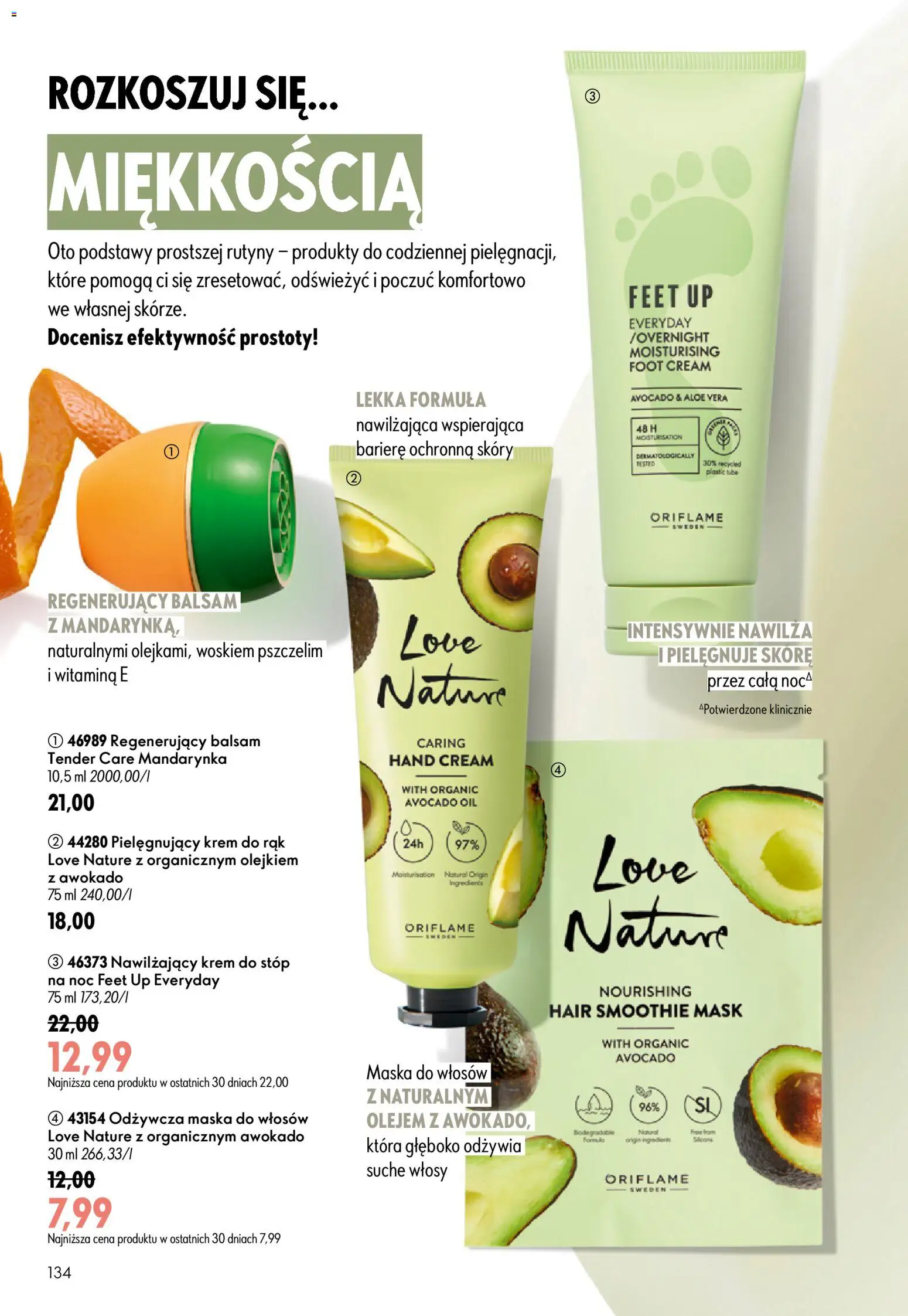 Oriflame Katalog 9 2026 od 17.06.2026 | Strona: 134 | Produkty: Smoothie, Maska, Krem do rąk, Krem do stóp