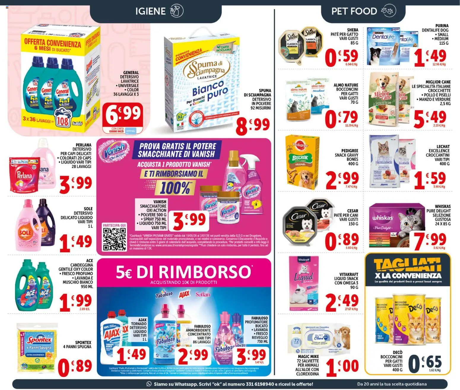 Volantino Decò del 20.05.2026 | Pagina: 19 | Prodotti: Paté, Pollo, Smacchiatore, Candeggina