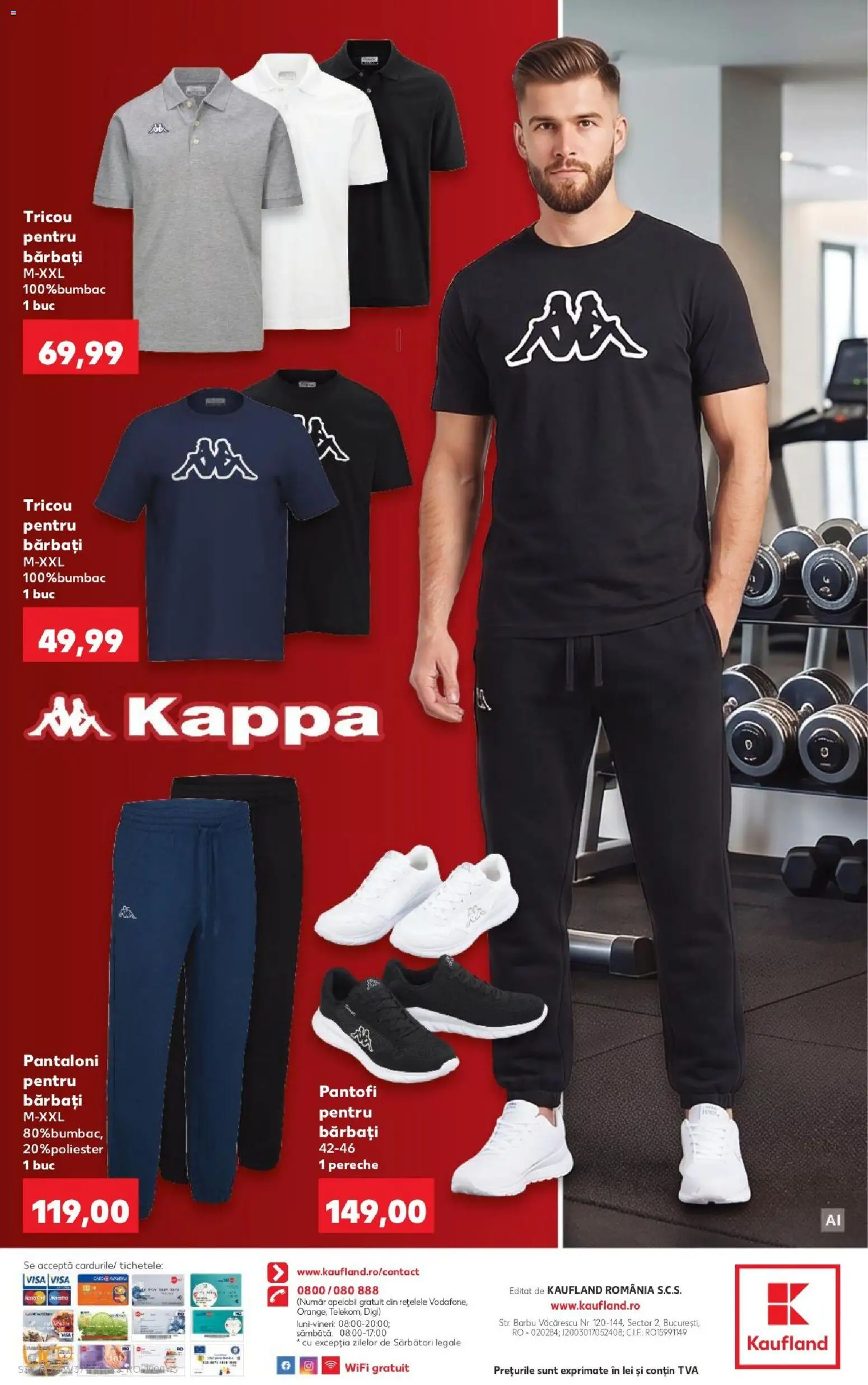 Kaufland Zalau 09.09.2026 - Revista si Oferta | Pagină: 34 | Produse: Pantofi, Tricou pentru barbati, Tricou, Pantaloni