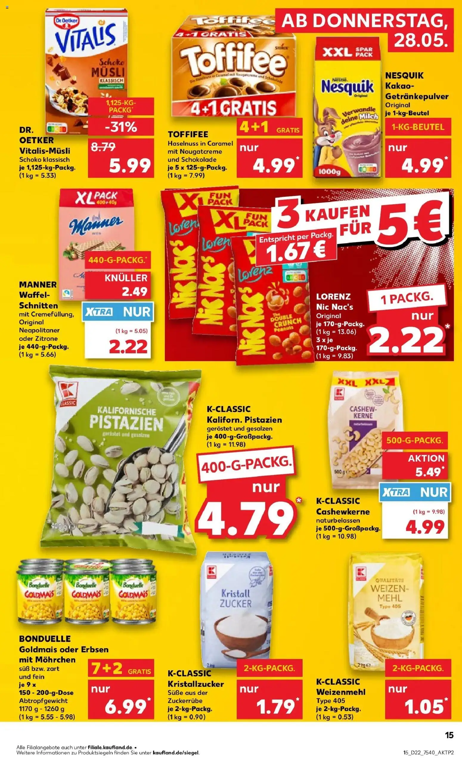 Kaufland Prospekt Berlin – gültig ab 26.05.2026 | Seite: 20 | Produkte: Musli, Nesquik, Milch, Schokolade