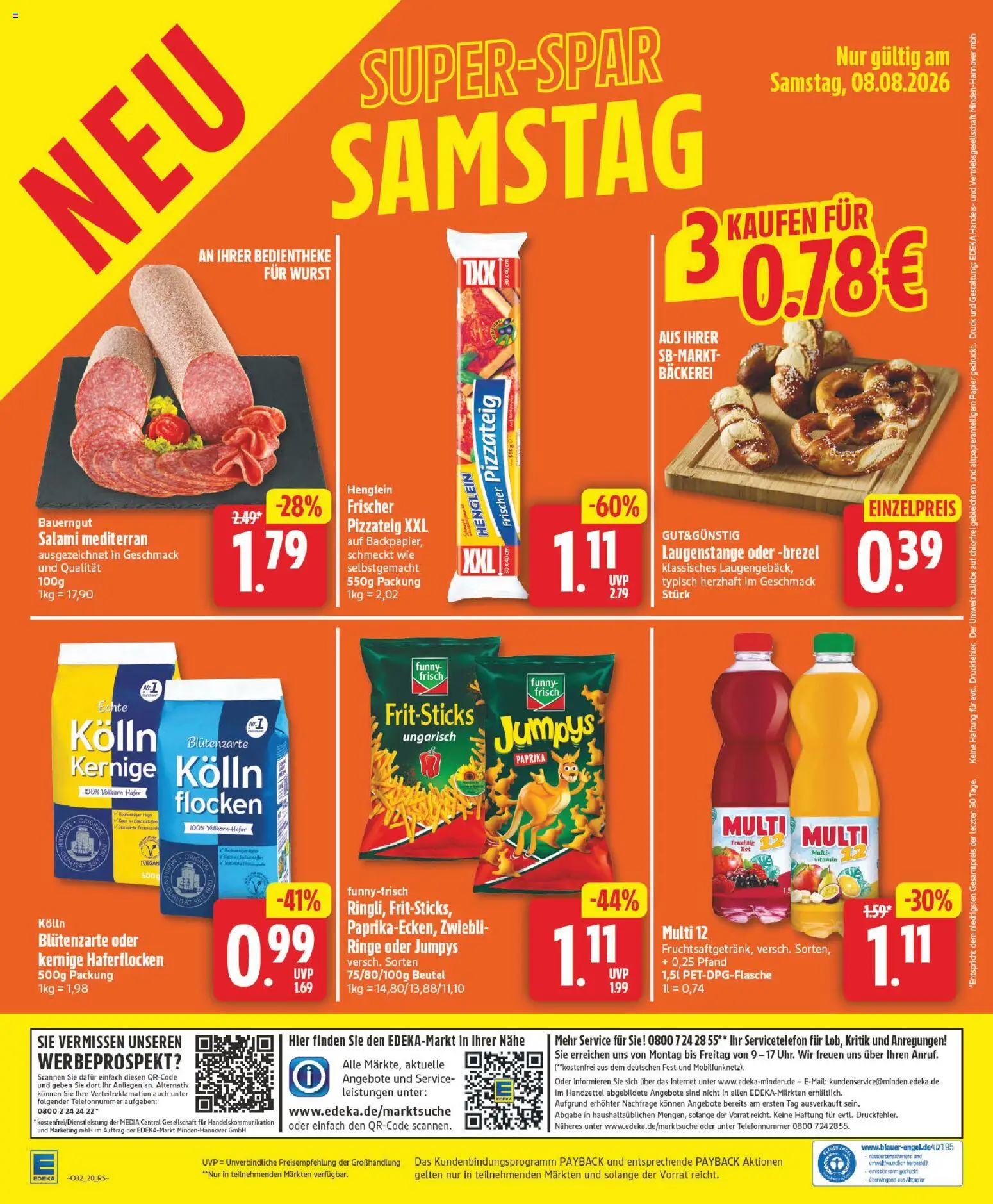 Elli Markt Prospekt Gütersloh – gültig ab 03.08.2026 | Seite: 20 | Produkte: Kolln, Funny frisch, Bauerngut, Flocken