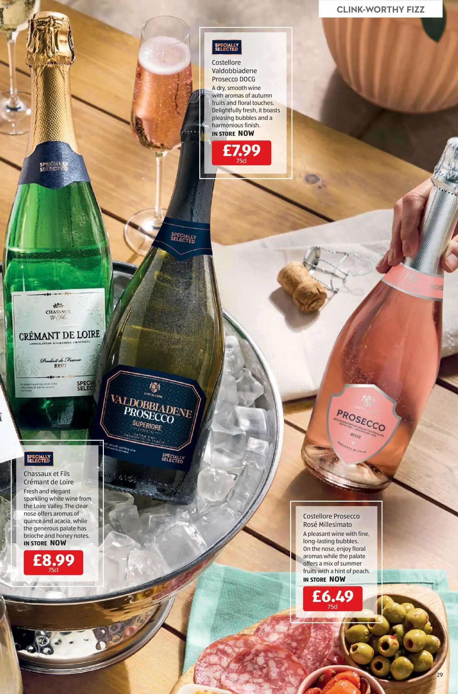 {H1} | Page: 29 | Products: Prosecco, Wine, Honey, White wine