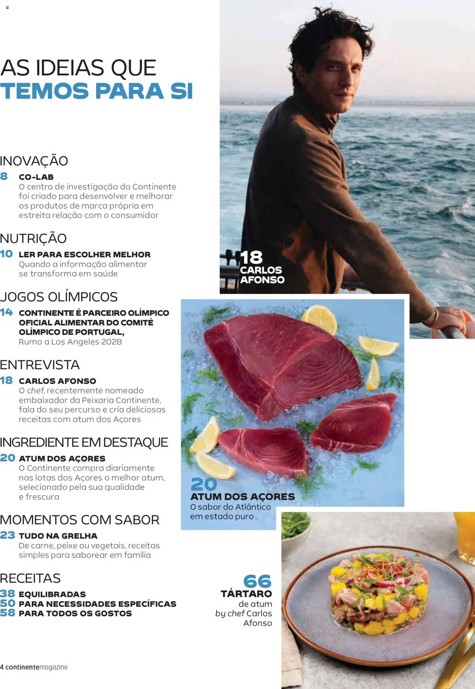 Continente - Folheto Magazine │ válido de 11/08/2026 | Página: 4 | Produtos: Atum, Jogos, Peixe