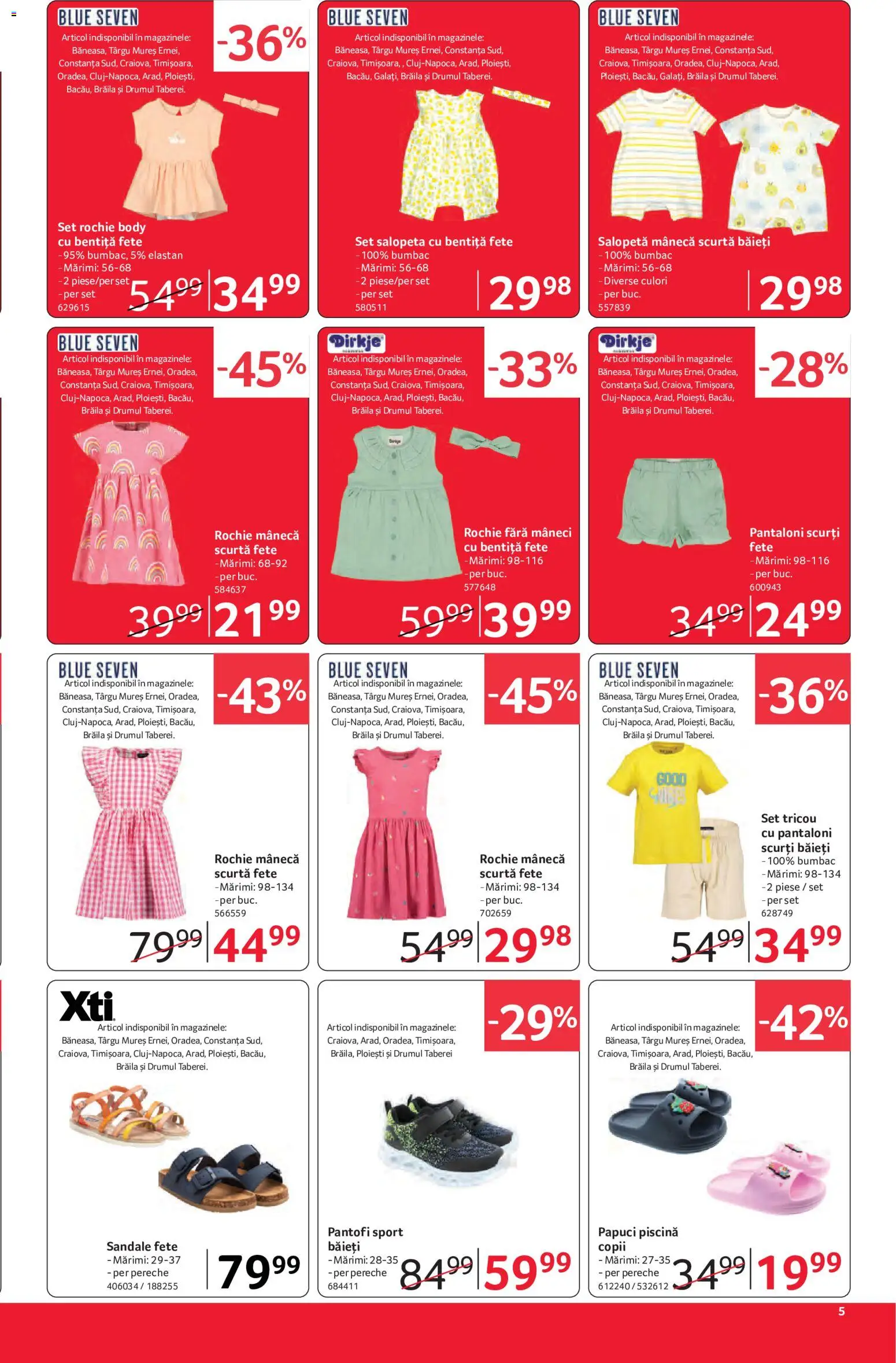 Noul catalog Selgros – valabil de la 12.06.2026 | Pagină: 5 | Produse: Body, Piscină, Pantaloni, Sandale