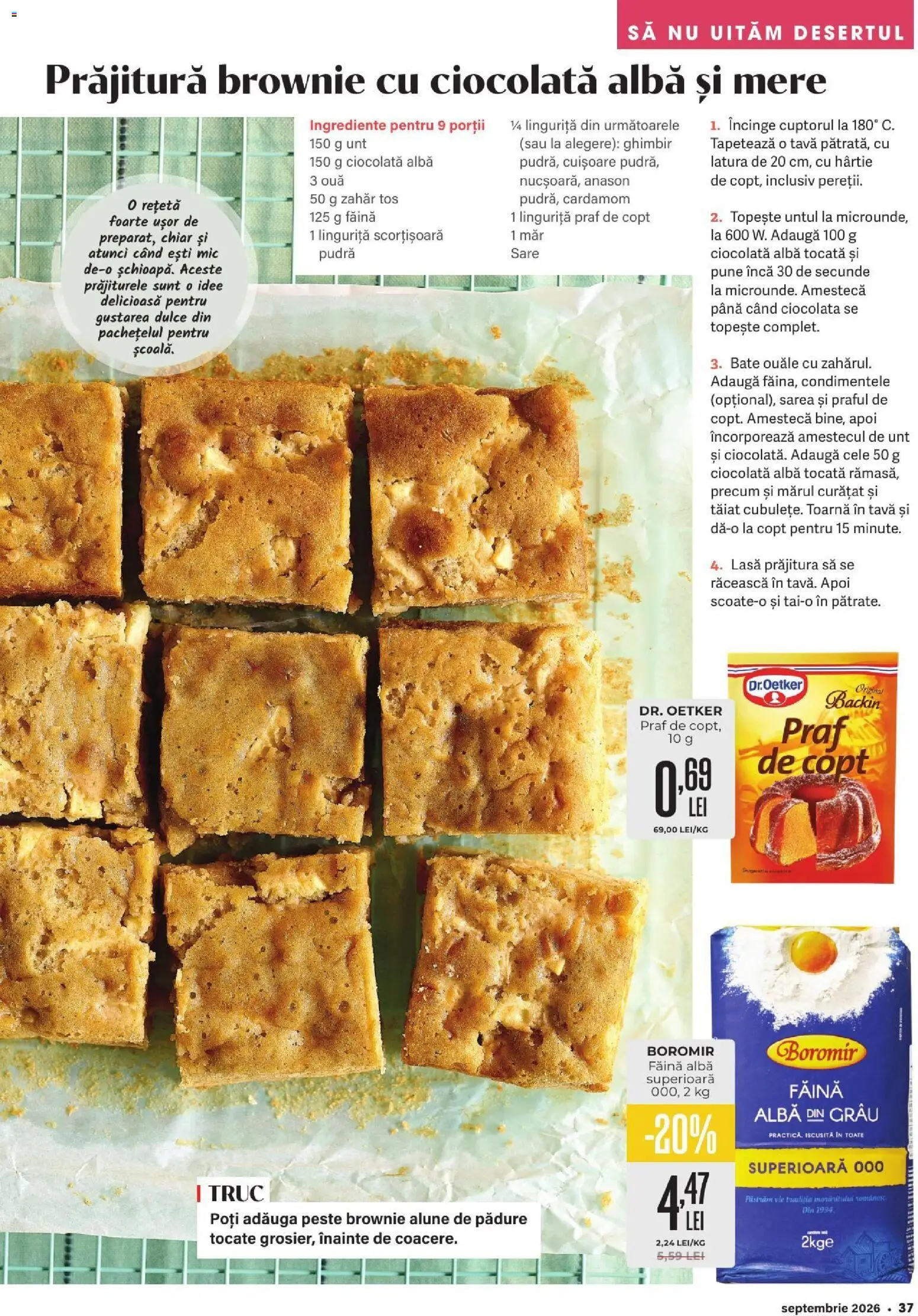 Noul catalog Mega Image – valabil de la 27.08.2026 | Pagină: 37 | Produse: Prăjitură, Unt, Ciocolată, Alune de pădure