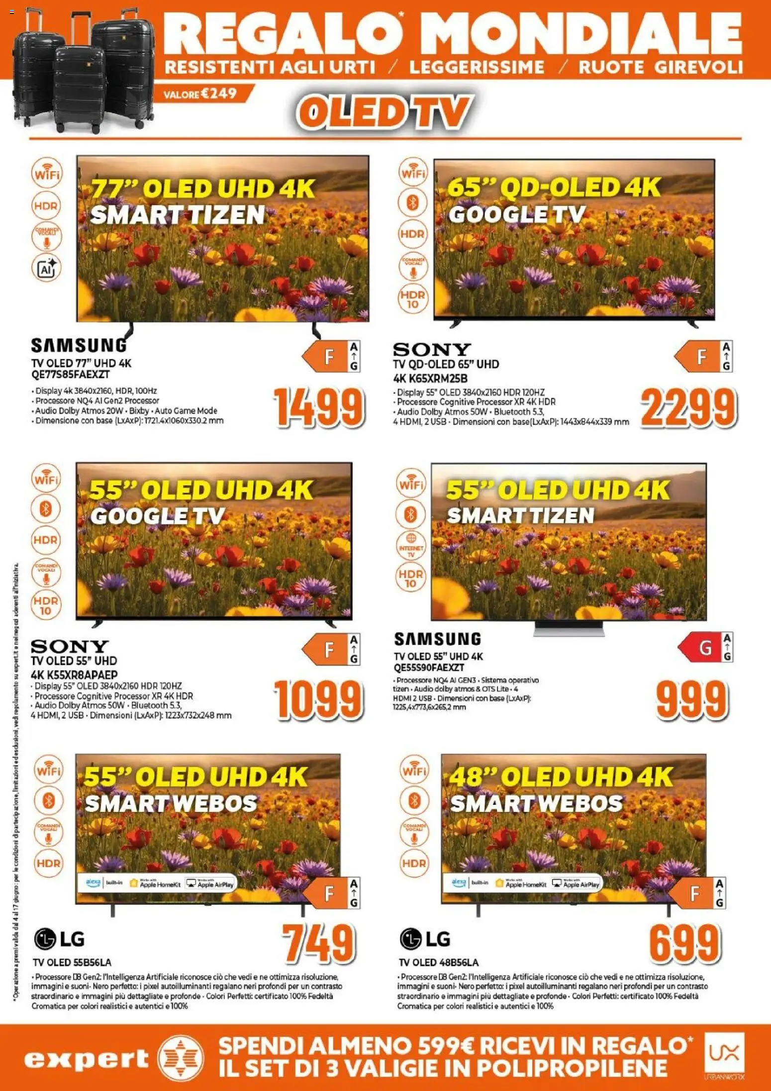 Volantino Expert del 04.06.2026 | Pagina: 3 | Prodotti: Tv samsung, TV, Audio, Samsung