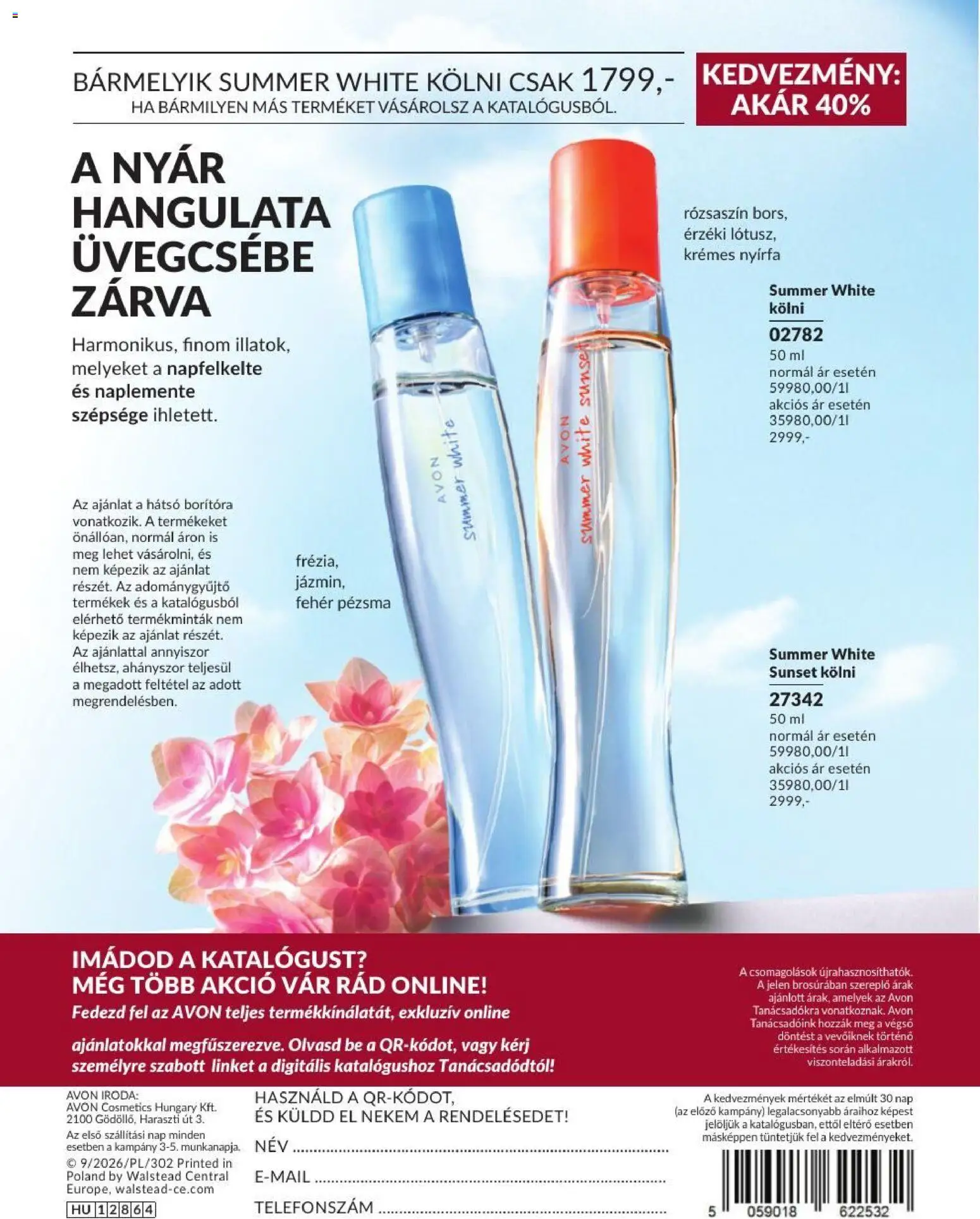 Avon akciós ujság - amely érvényes a következő dátumtól: 2026.09.01. | Oldal: 198 | Termékek: Kölni