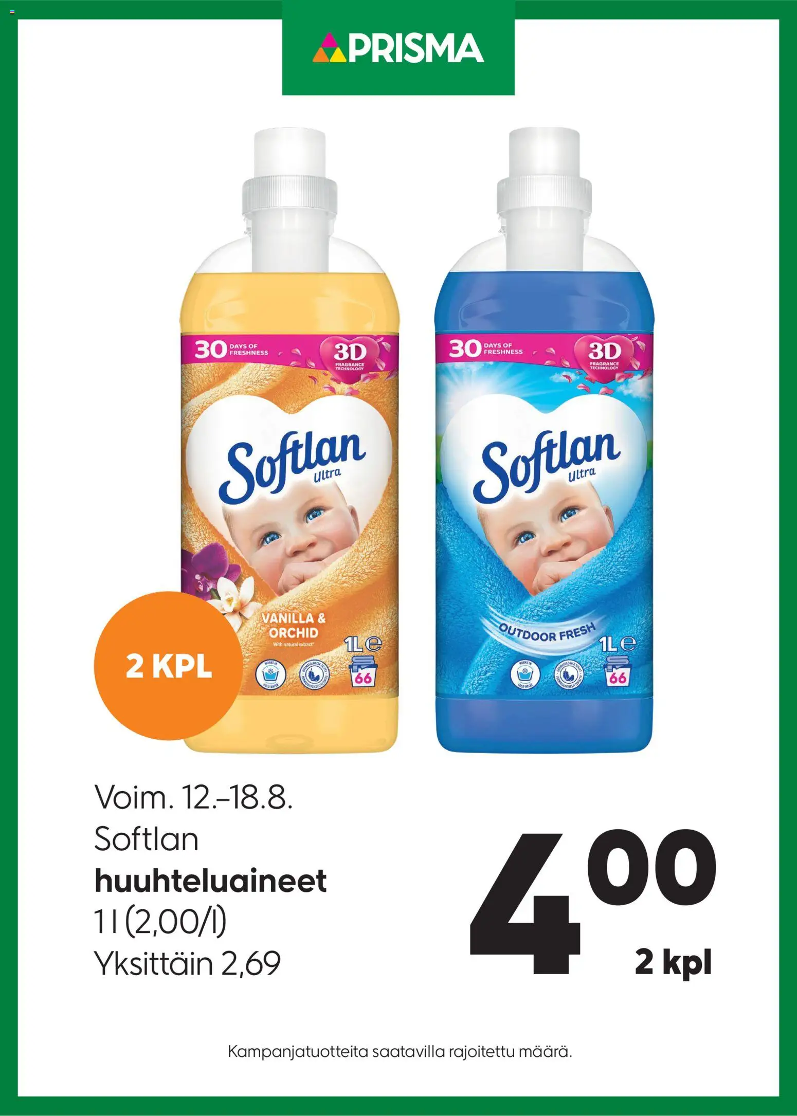 Prisma tarjoukset Softlan – voimassa 12/08/2026 alkaen | Sivu: 1