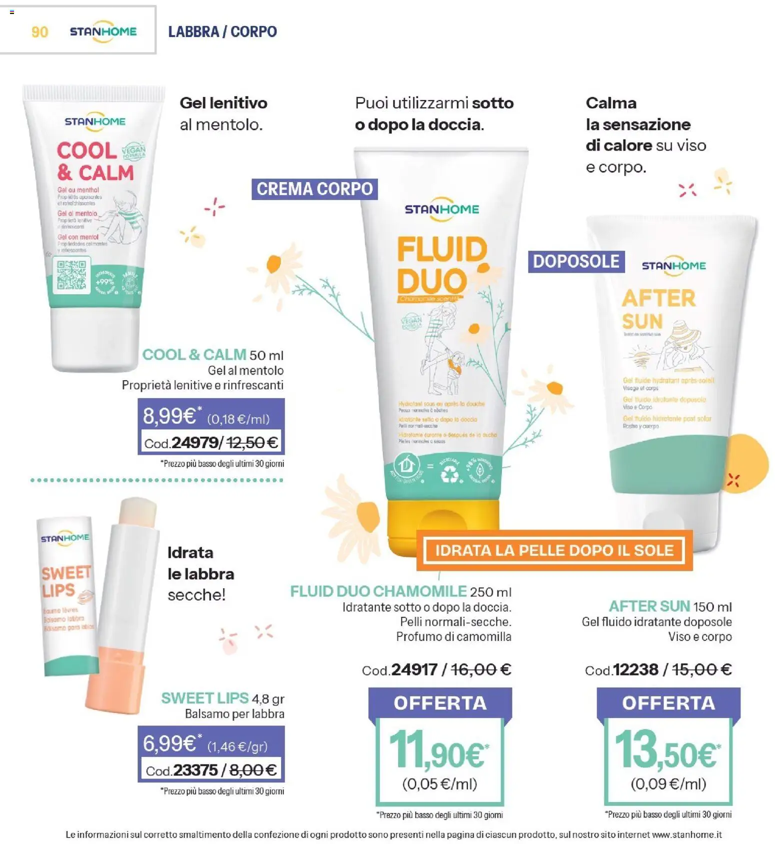 Volantino Stanhome del 14/07/2026 | Pagina: 91 | Prodotti: Balsamo, Crema, Doccia, Profumo