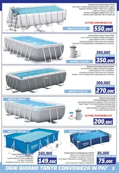 Anteprima del volantino Orizzonte volantino Sport e Mare valido a partire dal 08/05/2026 | Pagina: 3 | Prodotti: Scaletta, Piscina