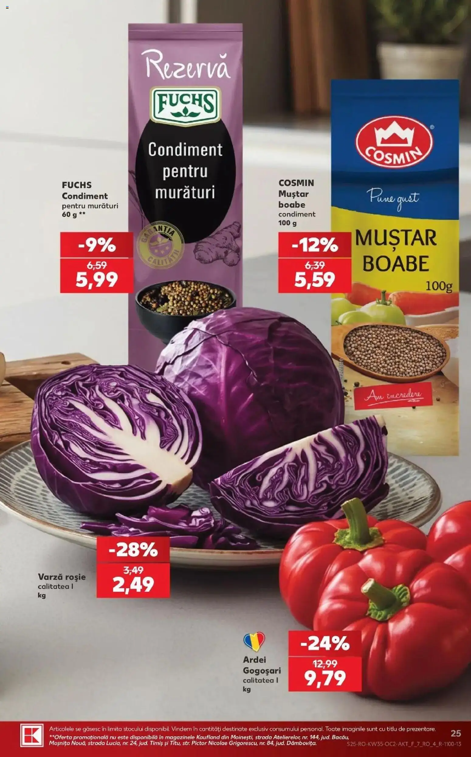 Kaufland Arad 26.08.2026 - Revista si Oferta | Pagină: 25 | Produse: Varză, Ardei, Muștar