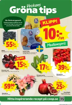 Stora Coop erbjudanden - Förhandsvisning av reklamblad från butik Stora Coop aktuell från 28/09/2026 | Sida: 6 | Produkter: Granatäpple, Potatis, Blåbär, Gurka