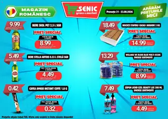 Ofertele Senic valabile de la 17.08.2026 | Pagină: 8 | Produse: Mici, Săpun, Lux, Biscuiți