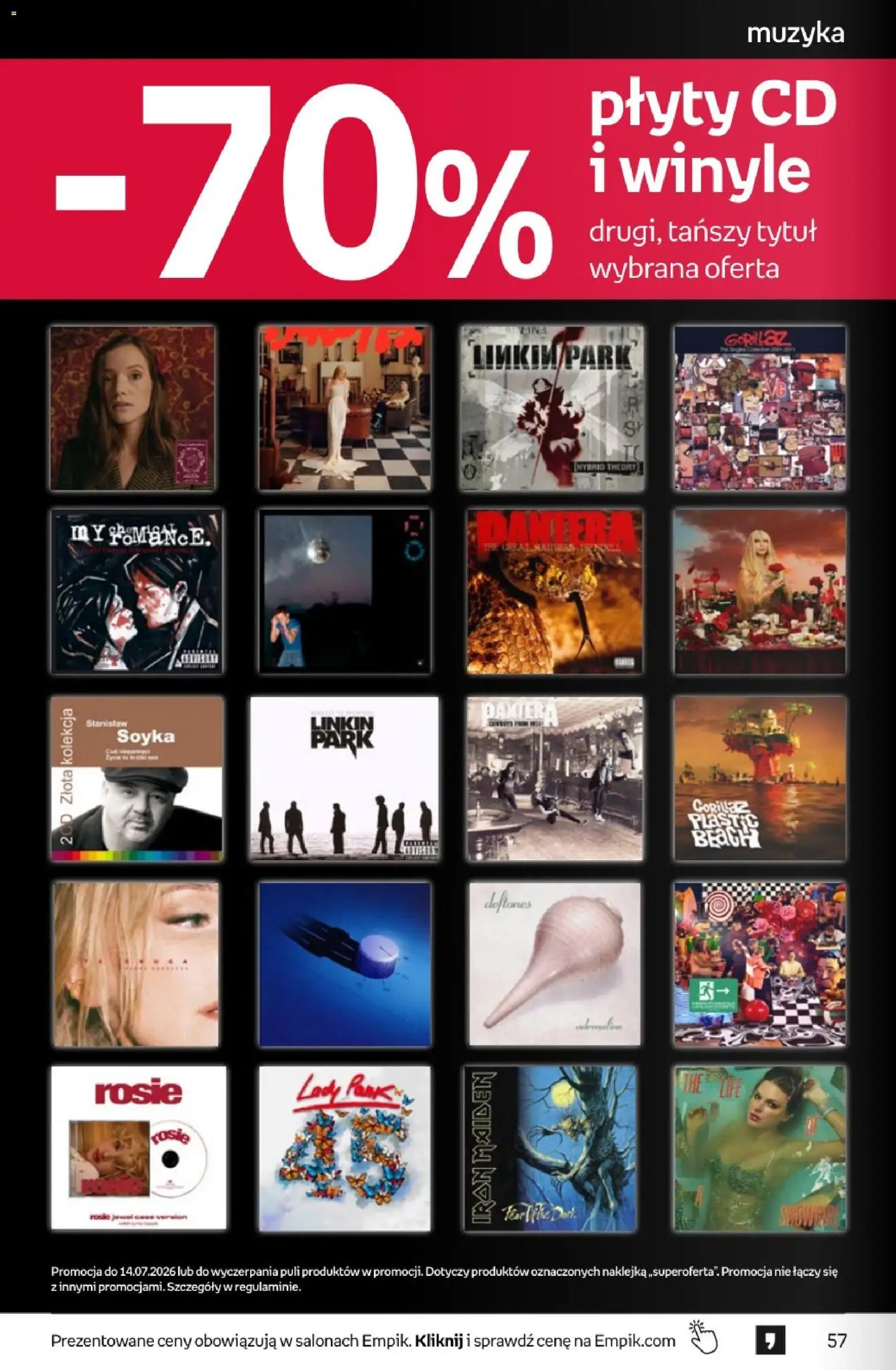 Empik promocje - Tom kultury Muzyka od 01.07.2026 | Strona: 10