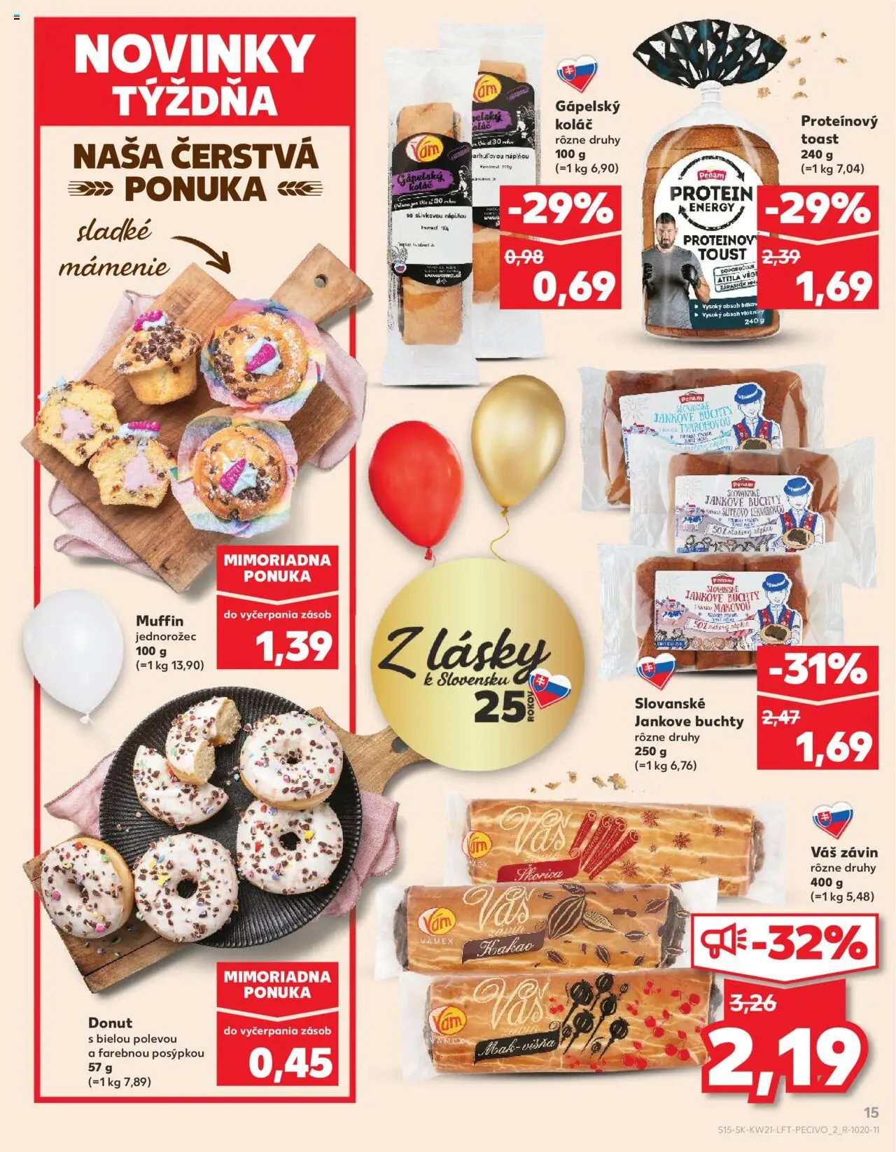 Nové Kaufland akcie – leták je platný od 22.05.2025 | Strana: 15