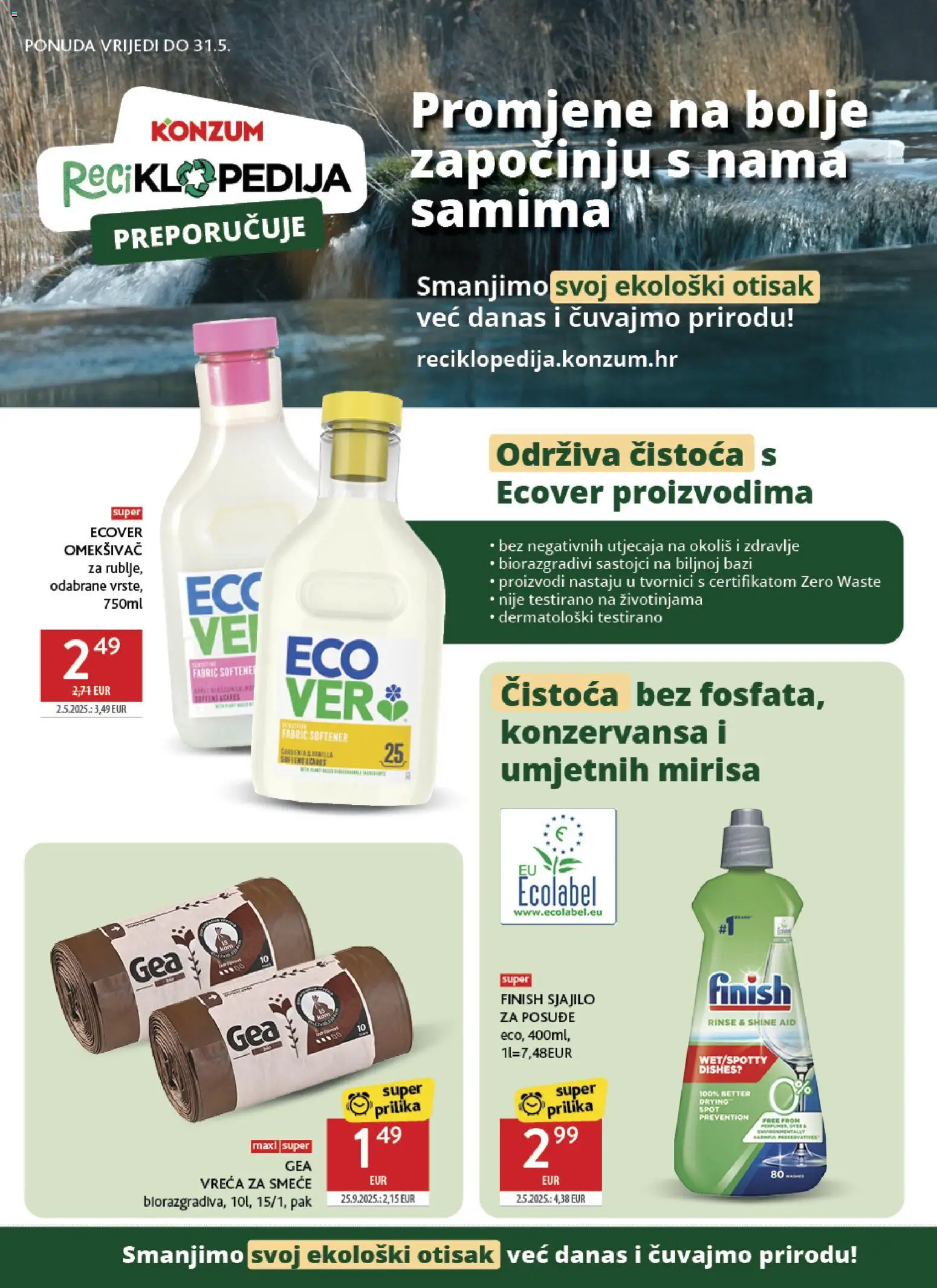 Konzum katalog | vrijedi od 13.05.2026 | Stranica: 40 | Proizvodi: Omekšivač, Finish, Barilla