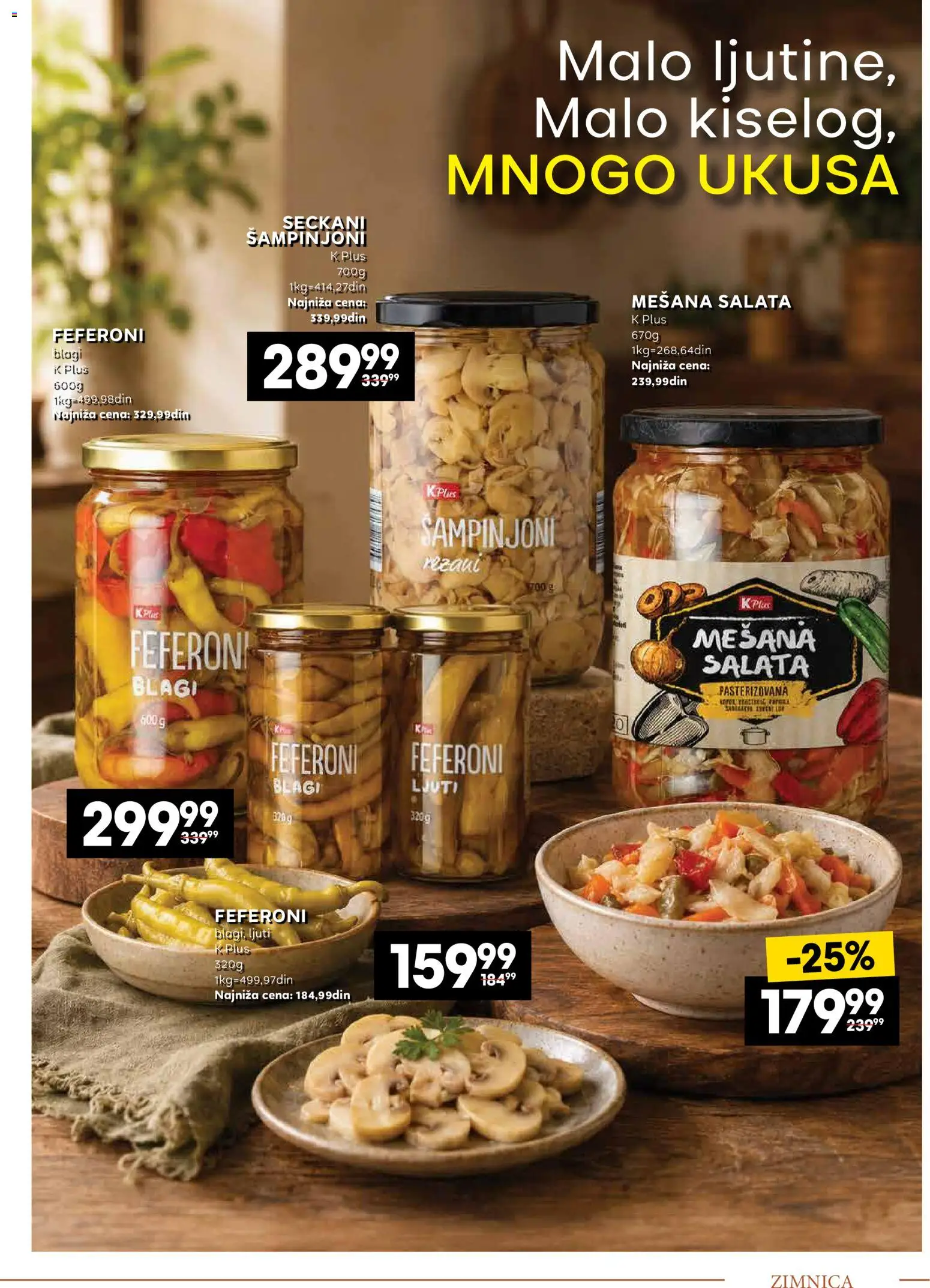 Mercator katalog - važi od 14.09.2026 | Strana: 7 | Proizvode: Salata, Šampinjoni, Feferoni