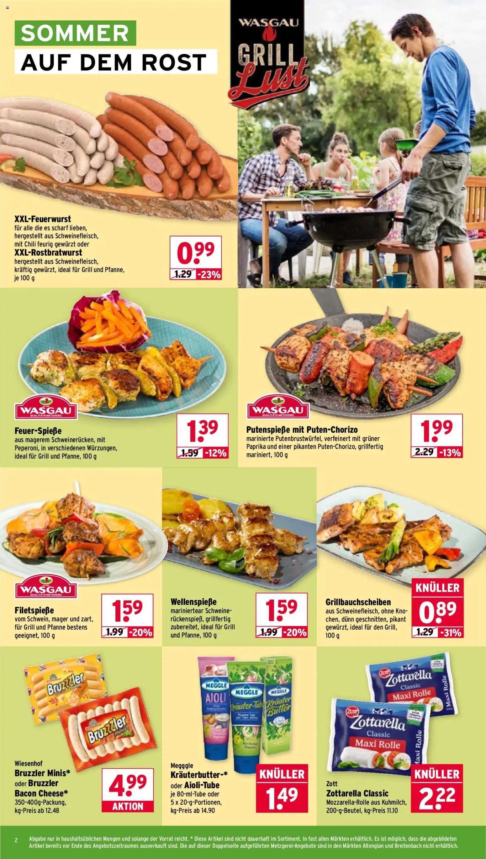 Wasgau Prospekt – gültig ab 24.08.2026 | Seite: 2 | Produkte: Grill, Kräuterbutter, Paprika, Chili