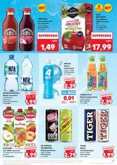 Náhled letáku Kaufland Polsko leták od 25.06.2026 | Strana: 47 | Produkty: Tiger, Energy drink
