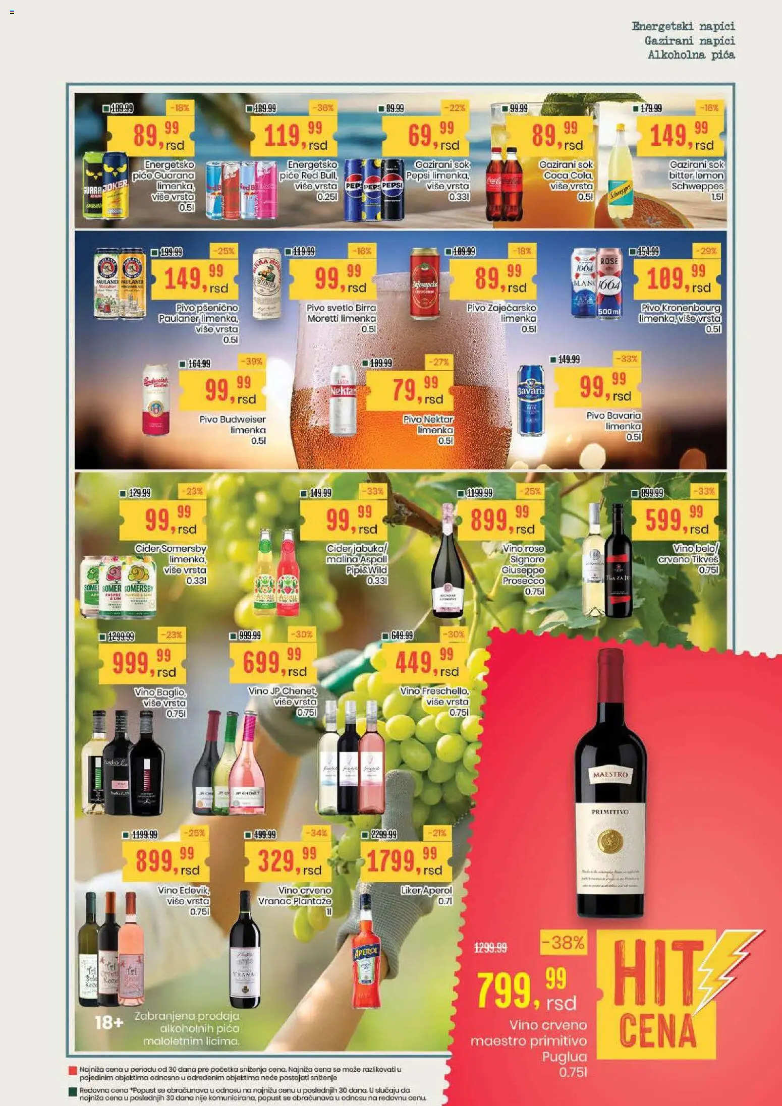 Aroma Market katalog - važi od 17.09.2026 | Strana: 17 | Proizvode: Cider, Malina, Prosecco, Pica