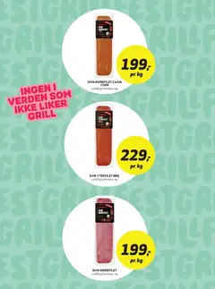 Forhåndsvisning av Bunnpris kundeavis gyldig fra 27/07/2026 | Side: 12 | Produkter: Svin, Grill, Karrysalat, Підставка