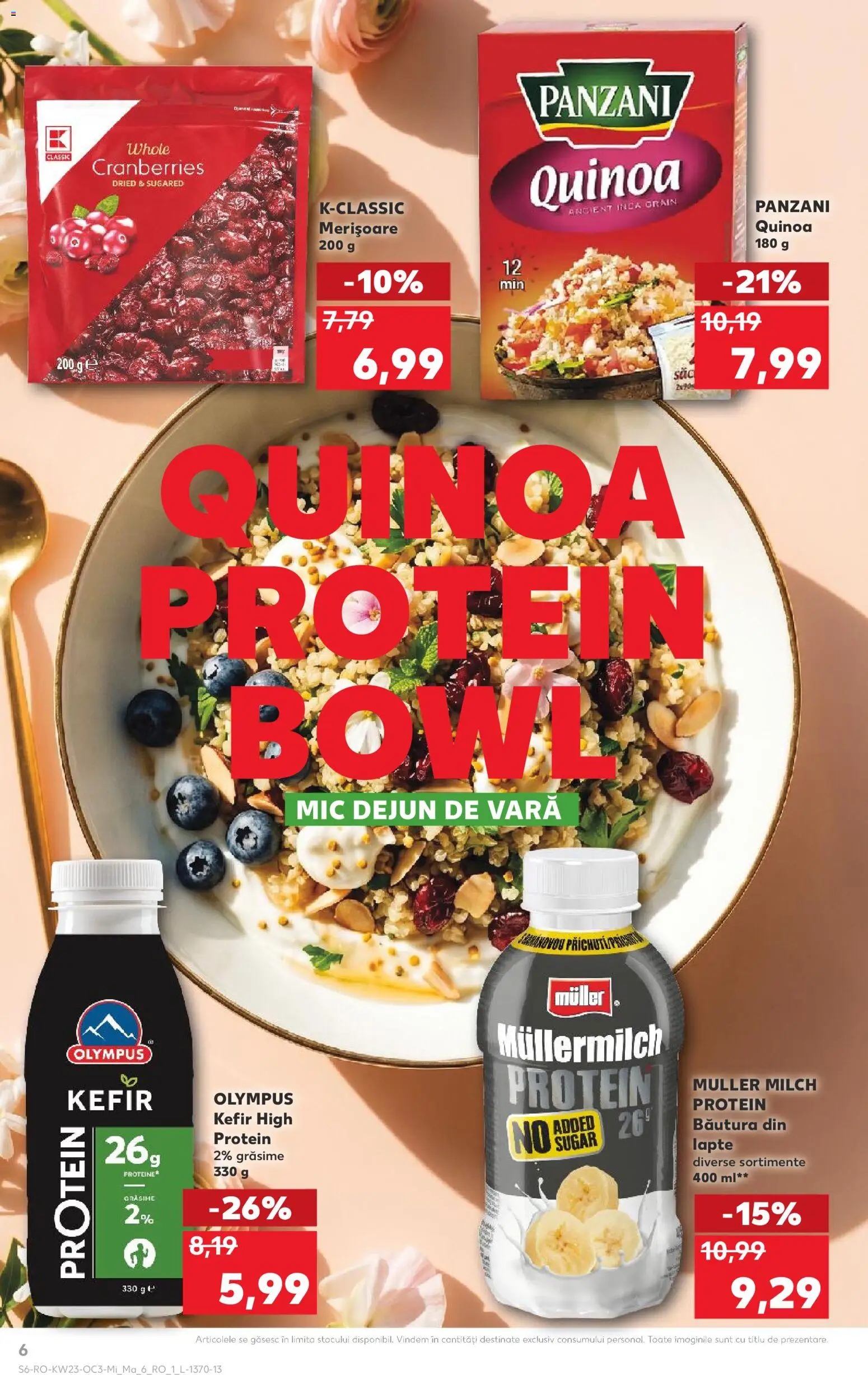 Noul catalog Kaufland – valabil de la 03.06.2026 | Pagină: 6 | Produse: Lapte, Kefir, Çocuk sutyeni