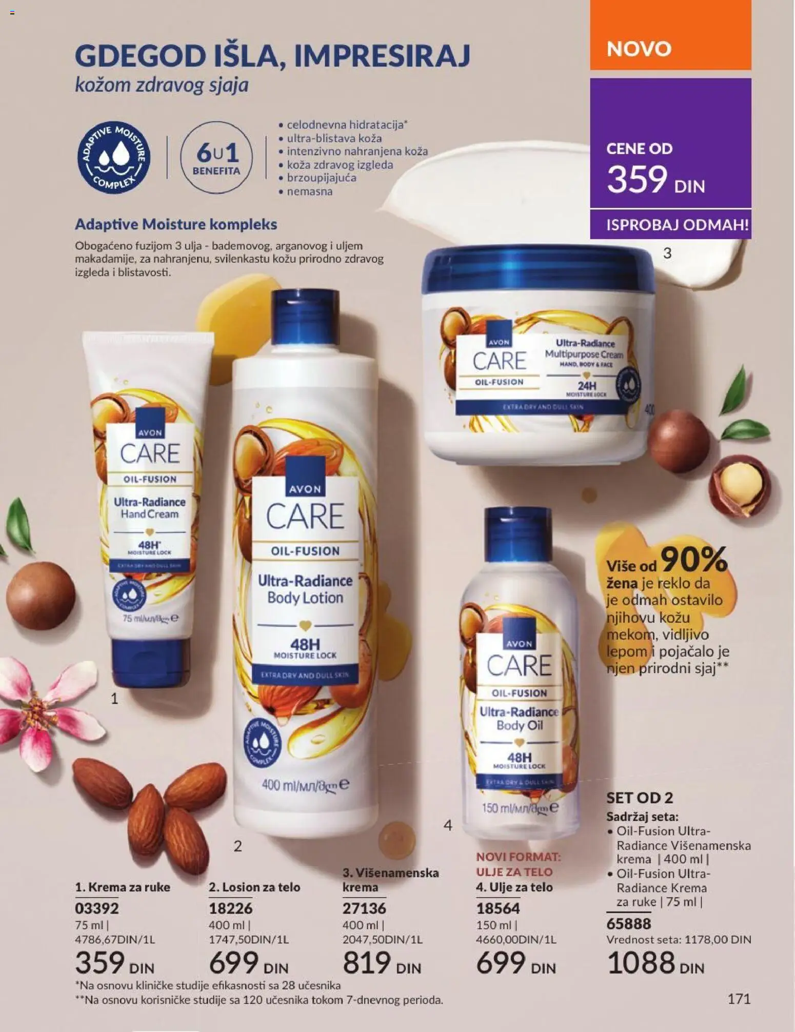 AVON katalog - važi od 01.07.2026 | Strana: 171 | Proizvode: Krema, Ulje, Krema za ruke