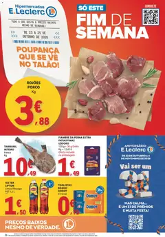 Pré-visualização E.Leclerc folheto Fim de Semana válido de 23/10/2026