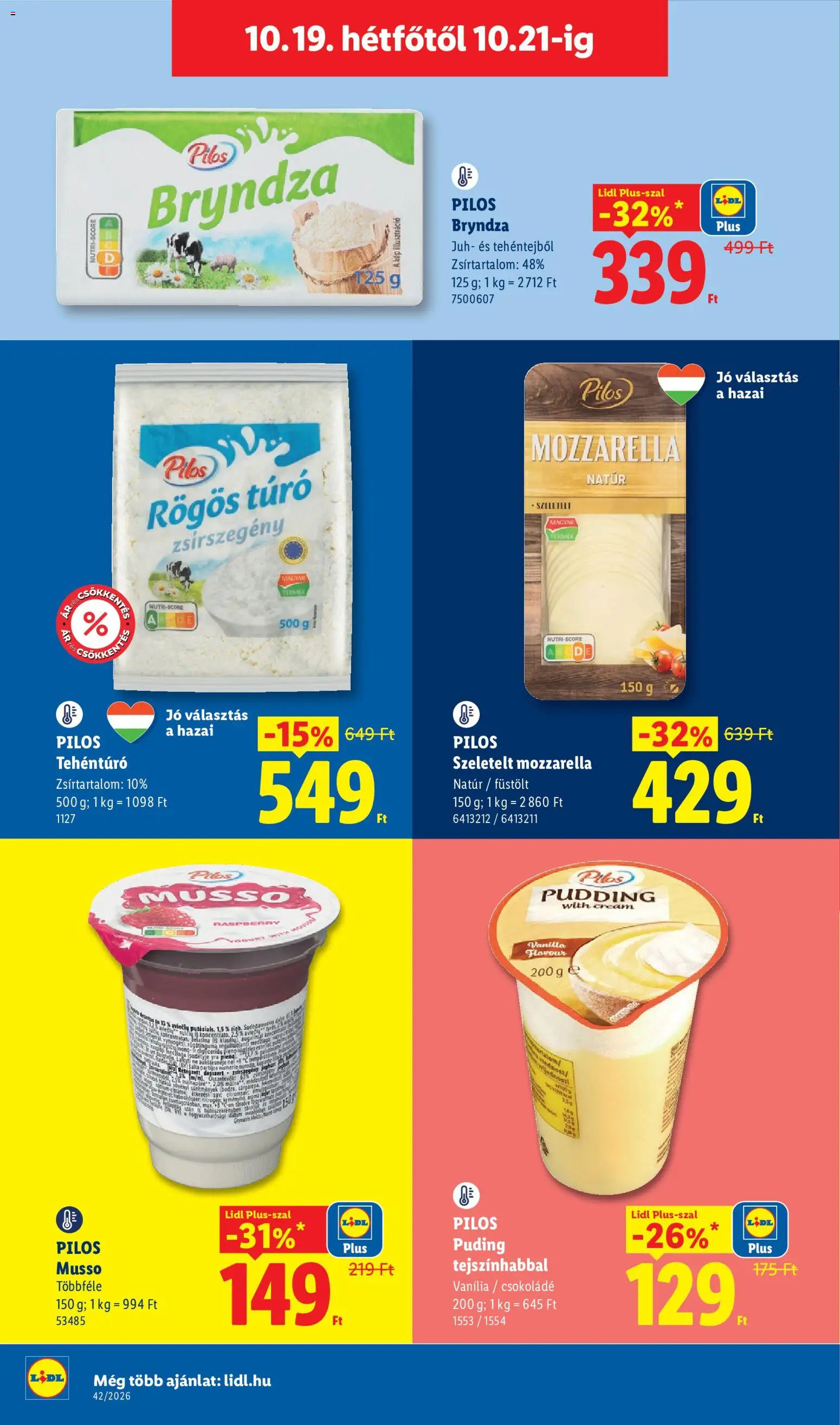 Lidl akciós ujság - amely érvényes a következő dátumtól: 2026.10.15. | Oldal: 60