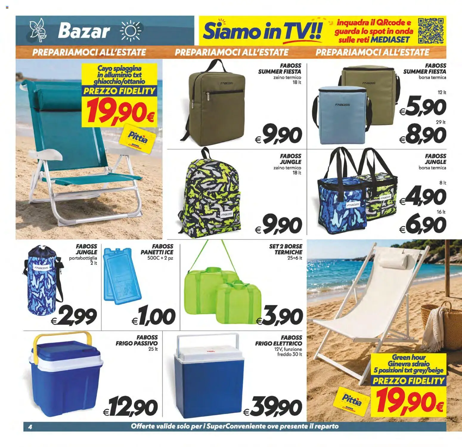 Volantino SuperConveniente del 09.06.2026 | Pagina: 29 | Prodotti: Sdraio, Borsa termica, Borsa, Alluminio