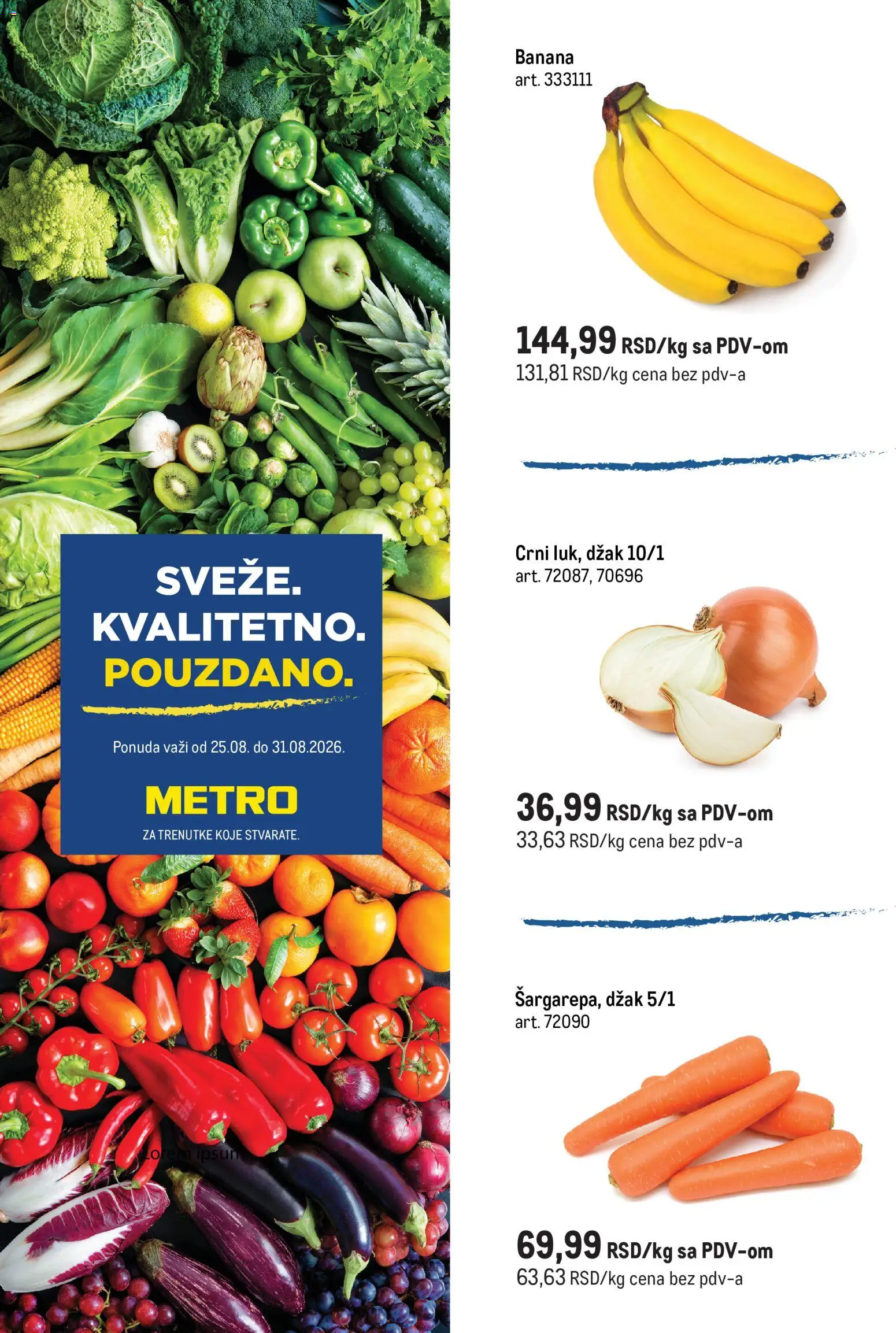 Metro katalog - važi od 25.08.2026 | Strana: 1