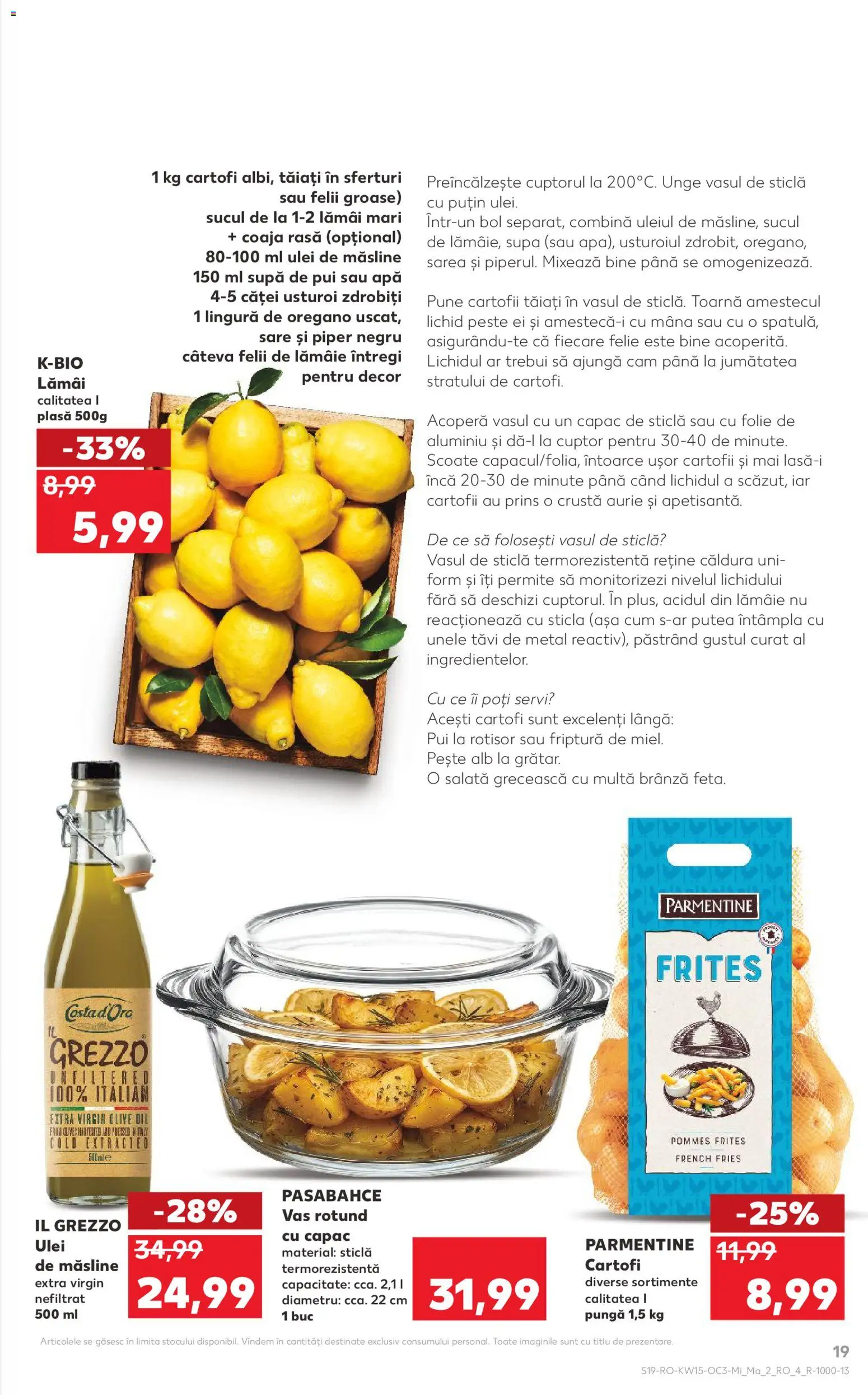 Noul catalog Kaufland – valabil de la 08.04.2026 | Pagină: 19 | Produse: Bol, Măsline, Salată, Piper