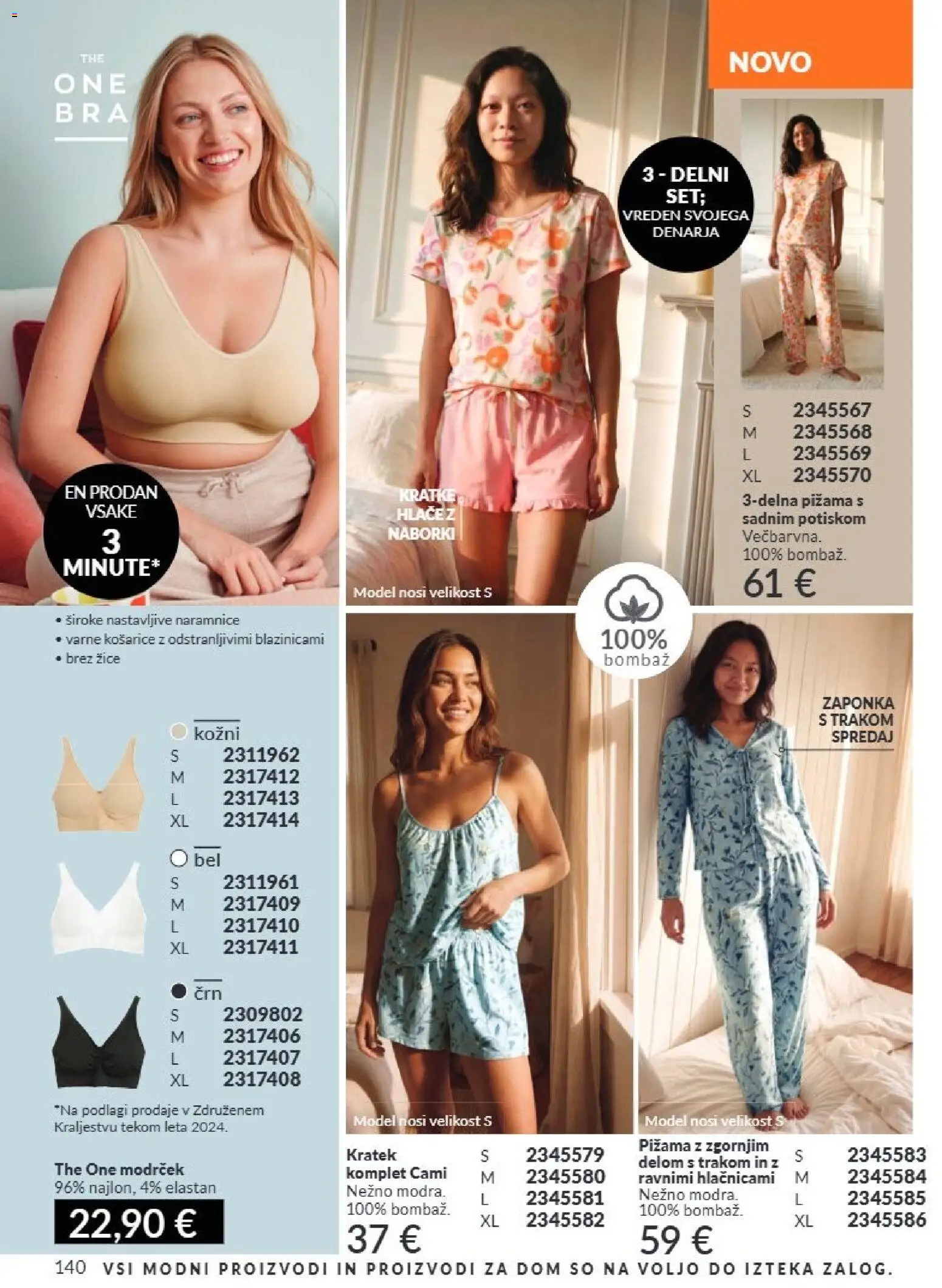 Novi Avon katalog ponudbe – veljaven od 01.09.2026 | Stran: 140 | Izdelki: Pižama, Modrcek
