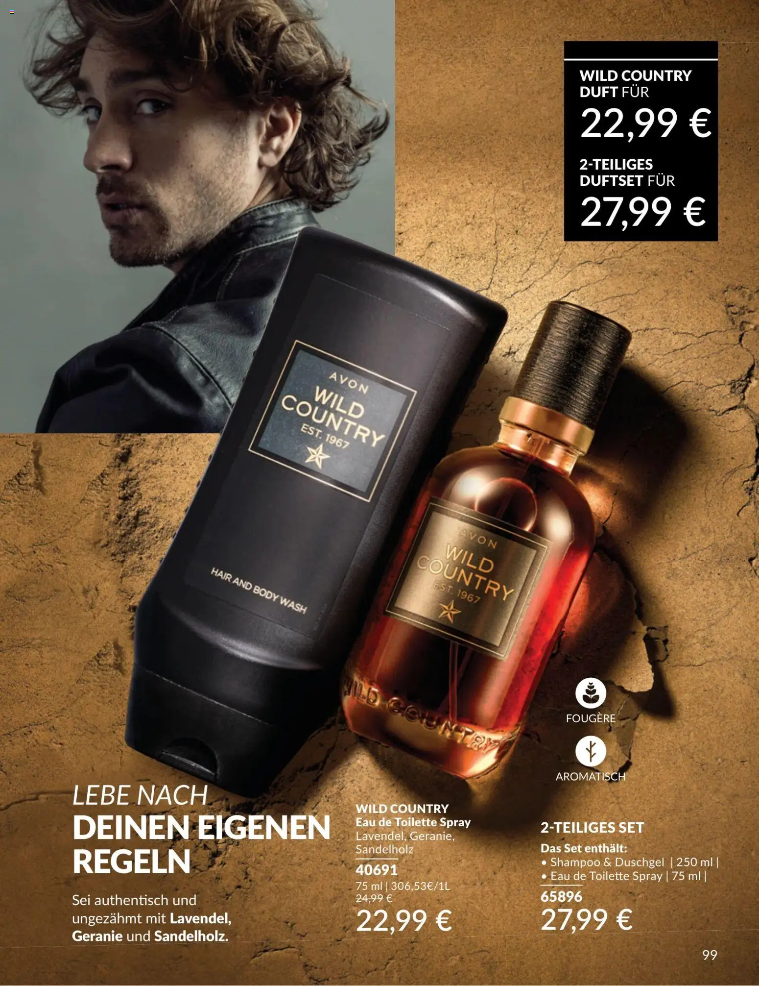 AVON Katalog Juli 2026 – gültig ab 01.07.2026 | Seite: 99 | Produkte: Toilette, Duft, Eau de Toilette, Duschgel