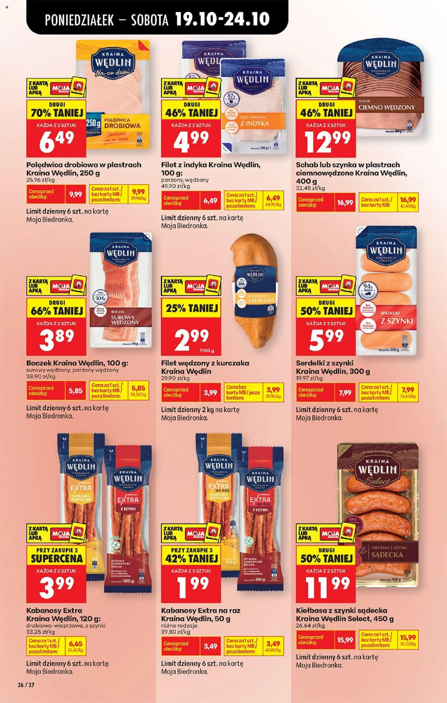 Biedronka Polsko leták - Codziennie niskie ceny od 19.10.2026 | Strana: 52 | Produkty: Losos, Halibut, Filet, Karty
