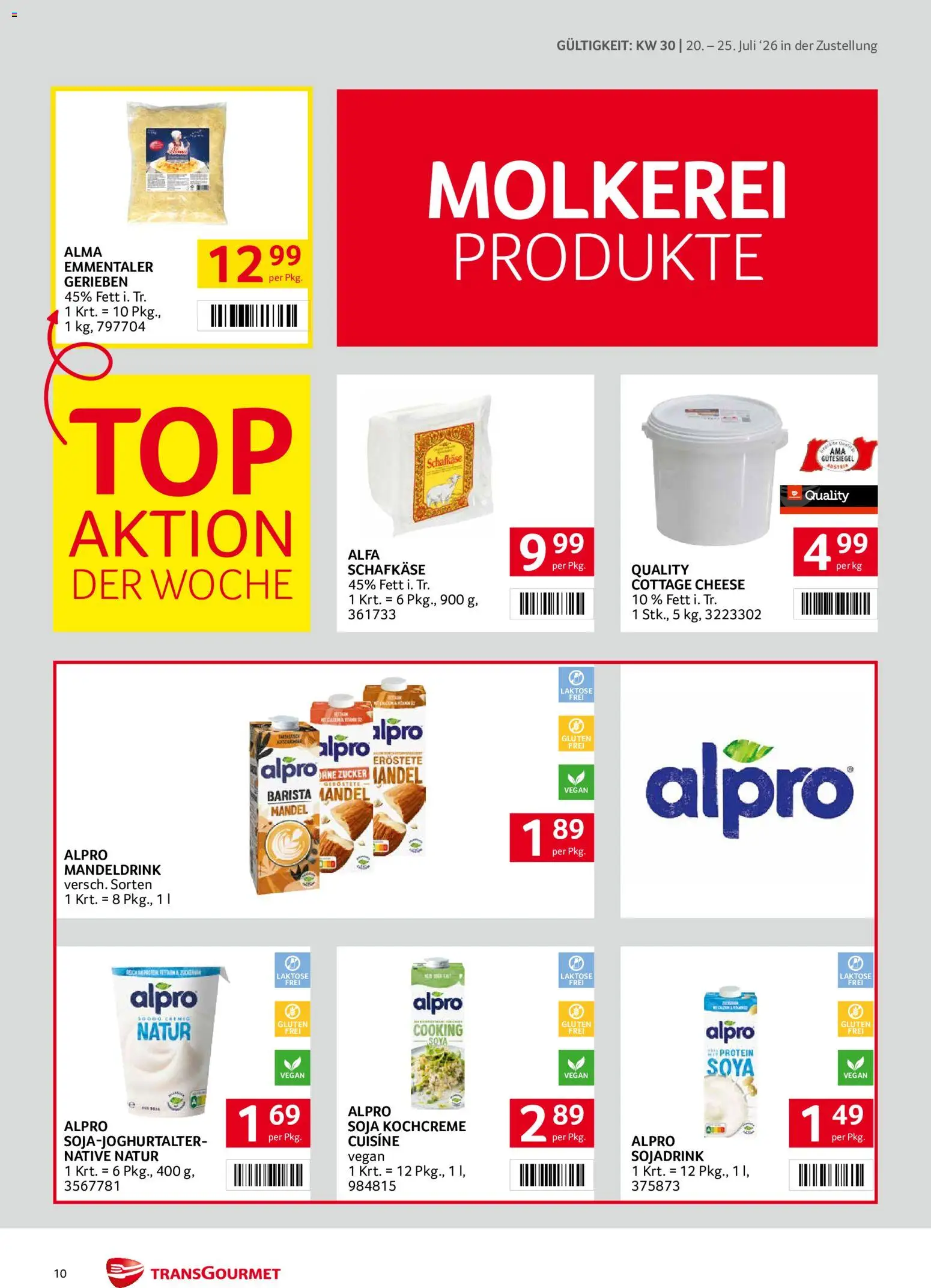 Transgourmet Zustellaktion gültig ab 20.07.2026 | Seite: 10 | Produkte: Zucker