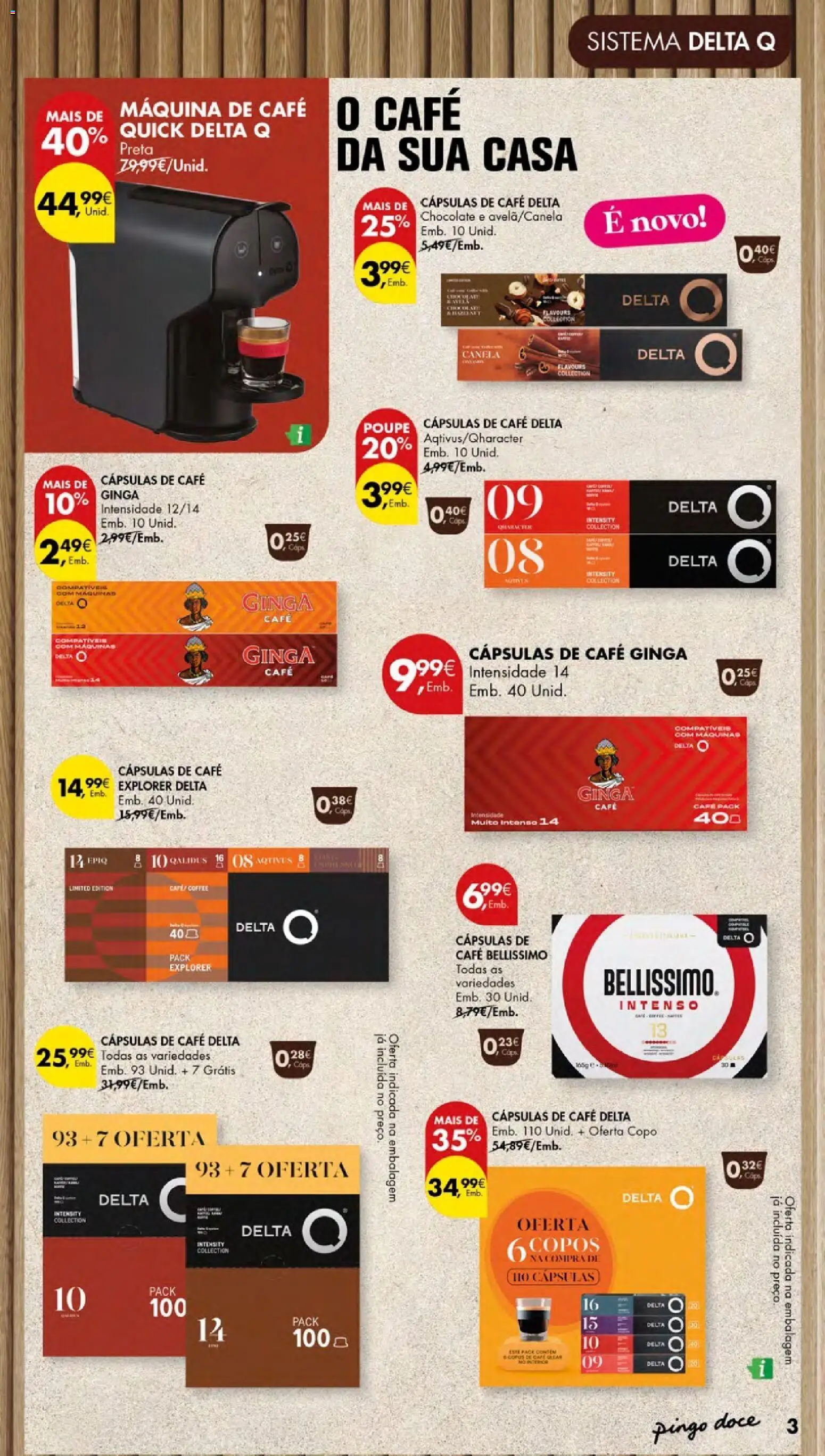 Pingo Doce folheto Bebidas Quentes │ válido de 15/10/2026 | Página: 3 | Produtos: Canela, Cápsulas, Café, Chocolate