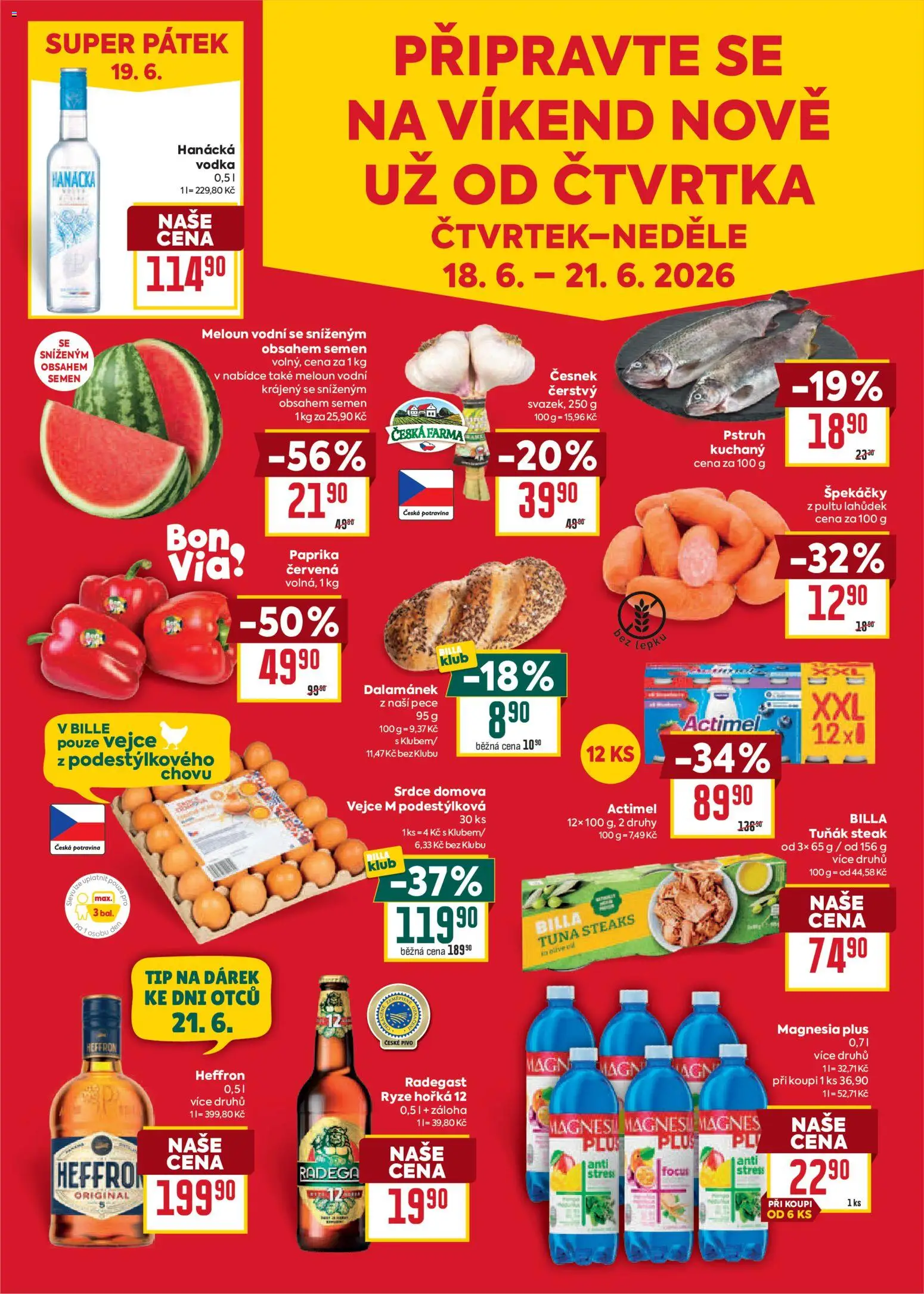 Billa Malý leták od 17.06.2026 | Strana: 7 | Produkty: Pivo, Rýže, Heffron, Paprika