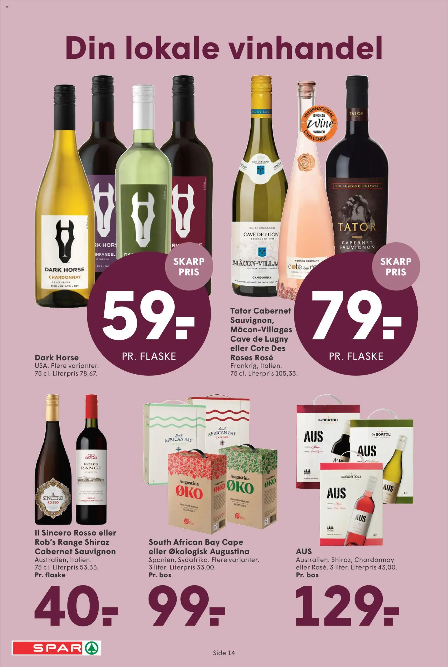 Spar tilbudsavis – gyldig fra 24/07/2026 | Side: 16 | Produkter: Vin