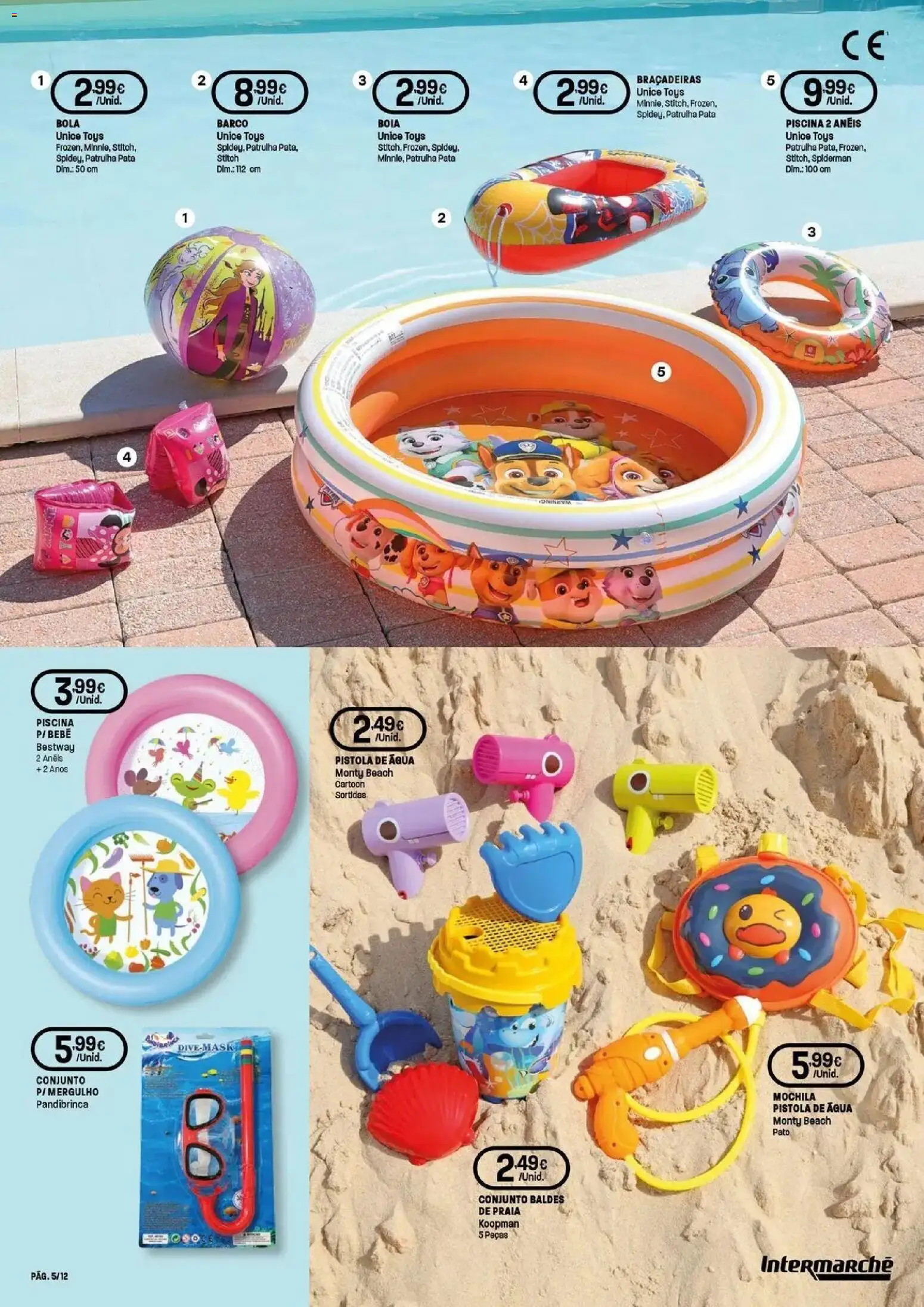 Intermarché - O melhor no verão │ válido de 18/06/2026 | Página: 5 | Produtos: Agua, Piscina, Mochila, Braçadeiras