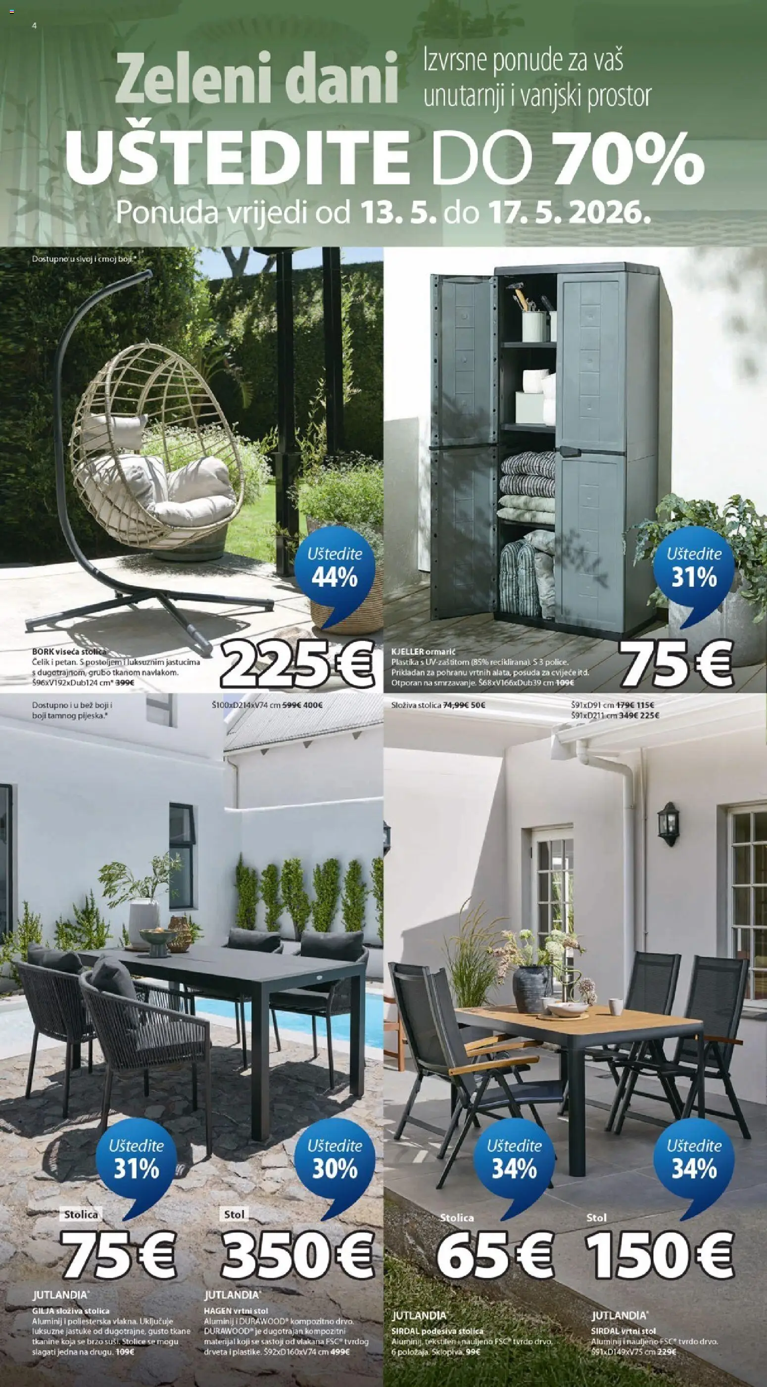 JYSK katalog | vrijedi od 13.05.2026 | Stranica: 4