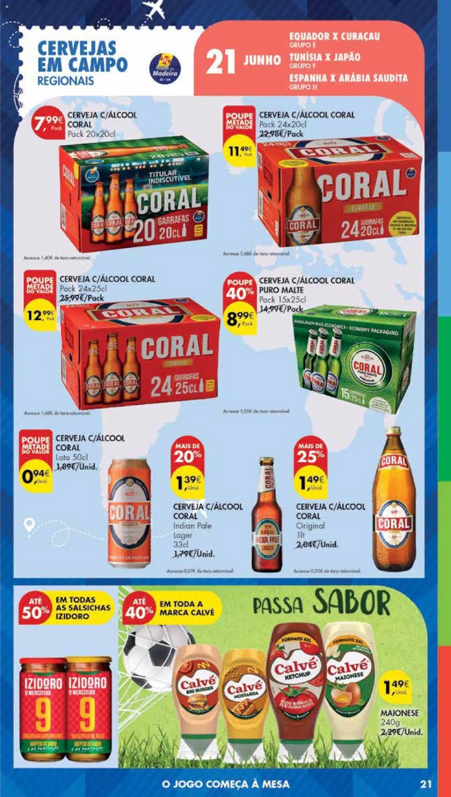 Pingo Doce Poupe Esta Semana Madeira │ válido de 09.06.2026 | Página: 21 | Produtos: Mesa, Maionese, Cerveja, Ketchup