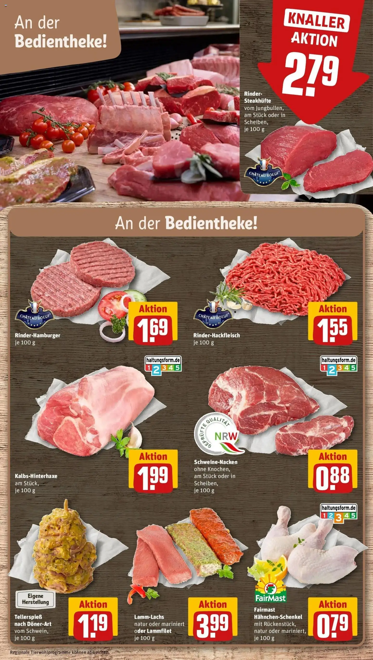 REWE Prospekt ab 28.09.2026 zum Blättern » Angebote | Seite: 14 | Produkte: Hahnchenschenkel, Schweinenacken