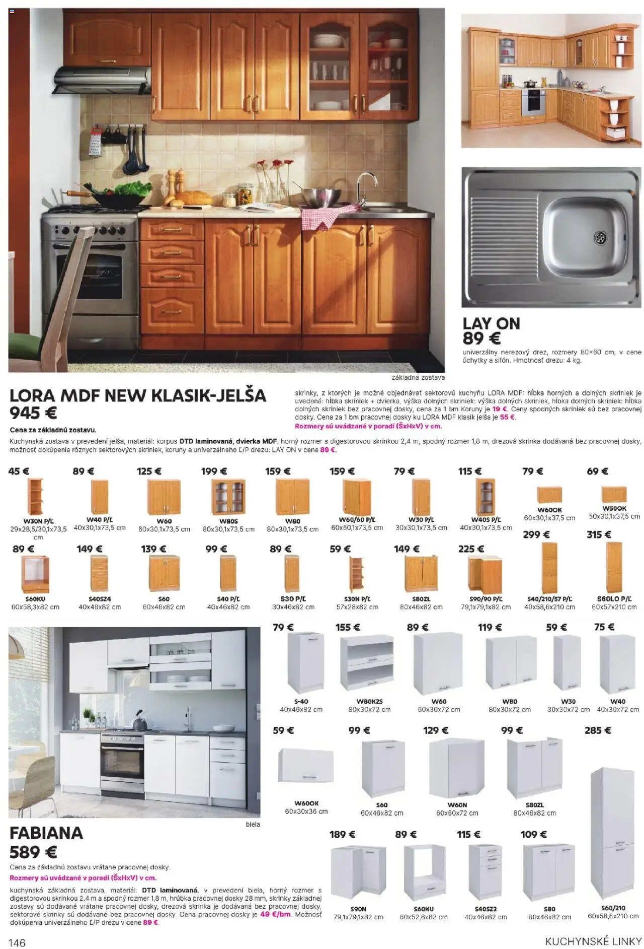Nové Kondela akcie – leták je platný od 16.05.2025 | Strana: 146 | Produkty: Úchytky, Skrinka, Kuchynské linky