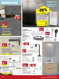 Bauhaus aktionen ab 27.04.2026 gültig | Seite: 28 | Produkte: Waschtisch, Seifenspender, Spiegelschrank, Unterschrank