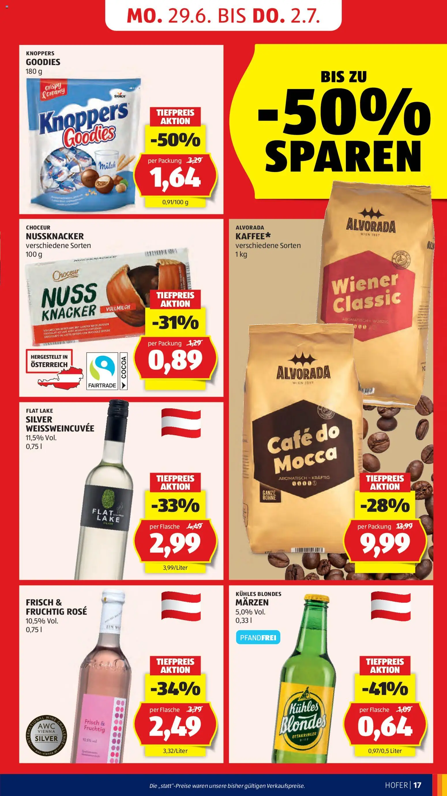 Hofer Flugblatt gültig ab 26.06.2026 | Seite: 21 | Produkte: Milch