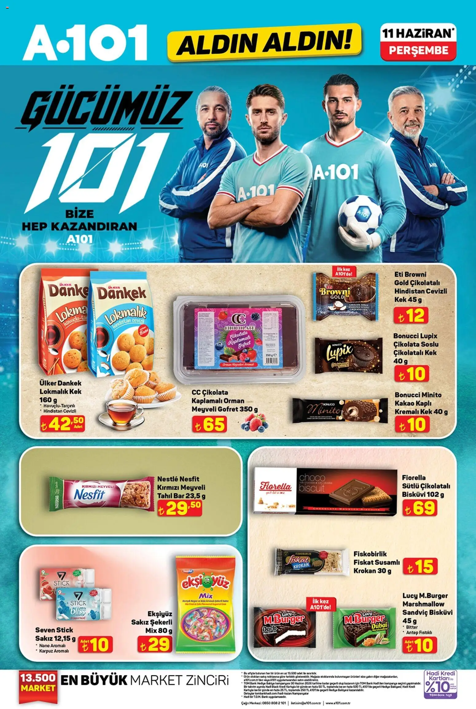 A101 - Katalog Aldın Aldın - 11.06.2026 tarihinden itibaren geçerlidir | Sayfa: 2 | Ürünler: Gofret, Çikolata, Tahıl, Bisküvi