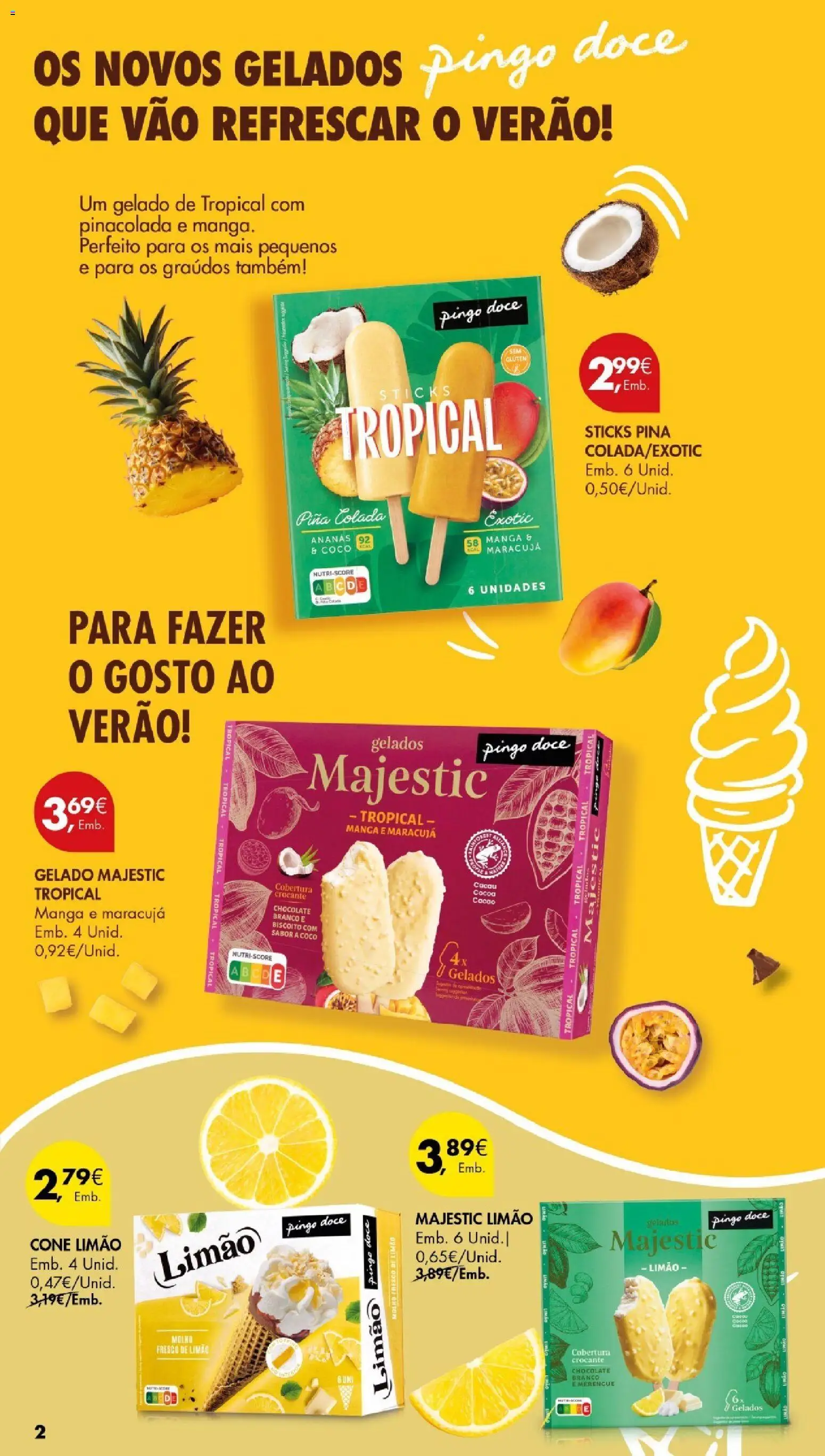 Pingo Doce Especial Gelados Açores │ válido de 23/07/2026 | Página: 2 | Produtos: Gelado, Chocolate
