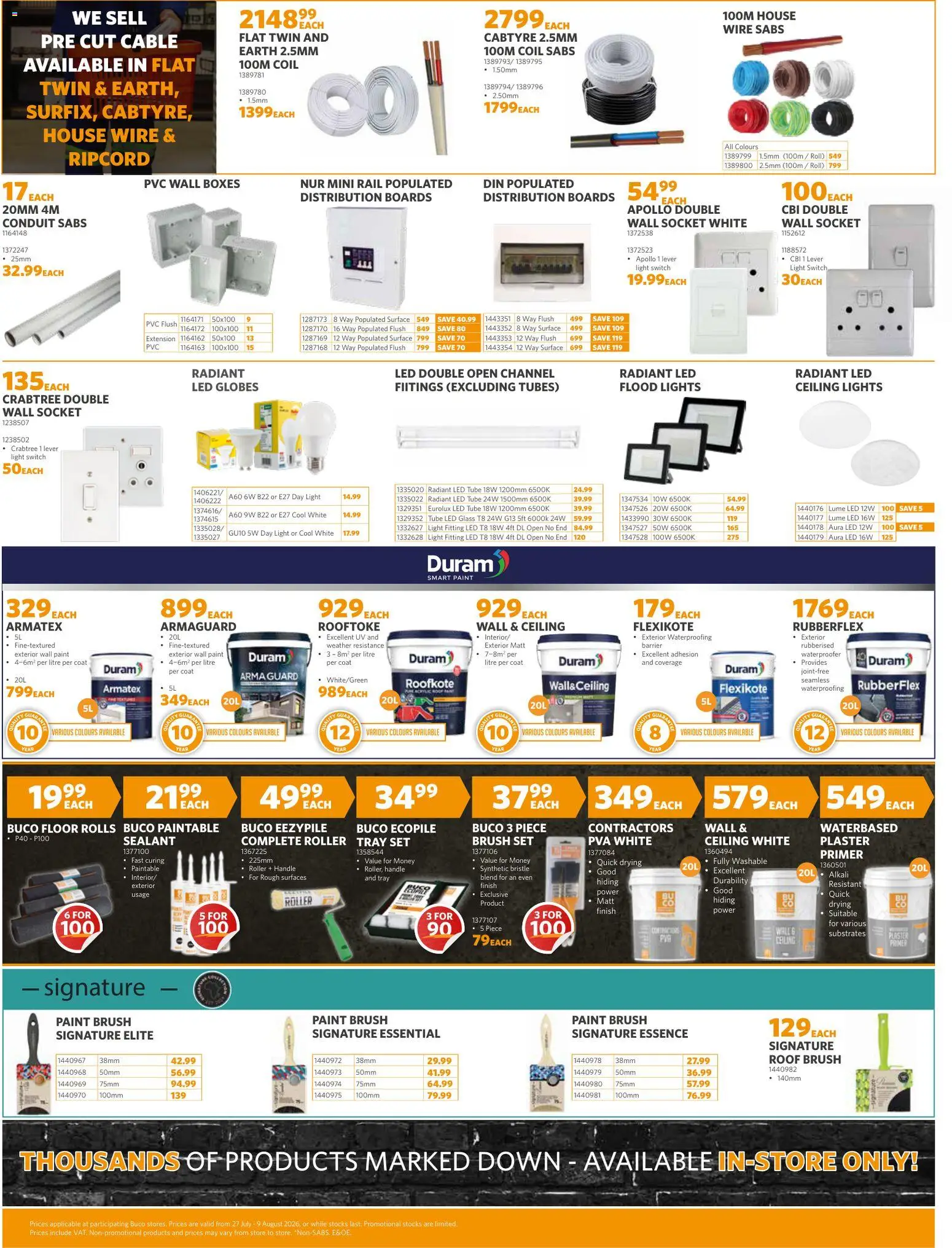 New BUCO catalogue – valid from 27/07/2026 | Page: 4 | Products: Primer, Tray, Socket, Brush