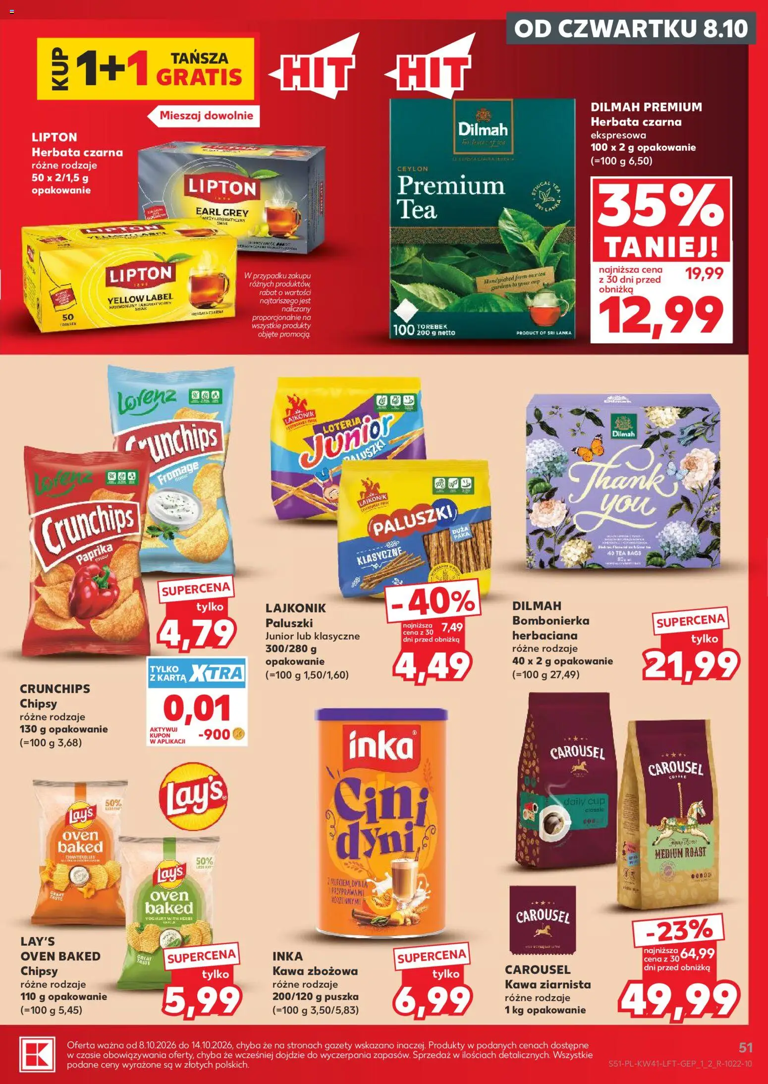 Kaufland Polsko leták od 08.10.2026 | Strana: 51 | Produkty: Paprika, Lay's, Chipsy